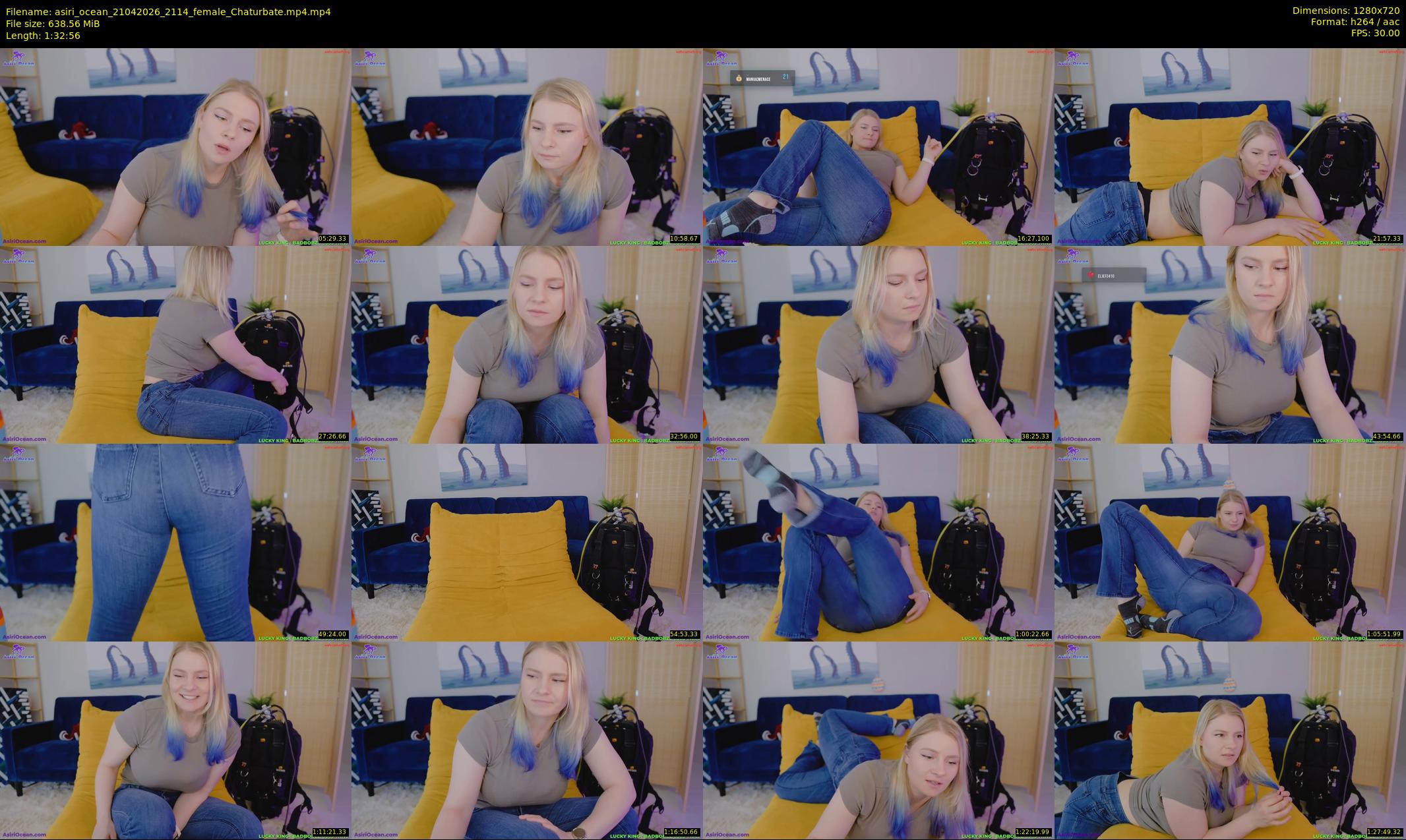 asiri_ocean — 93 minute Chaturbate female cam show recording, 720p, Apr 21, 2026