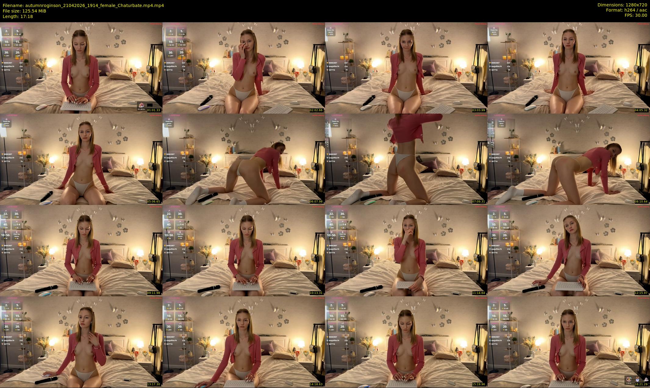 autumnroginson — 18 minute Chaturbate female cam show recording, 720p, Apr 21, 2026