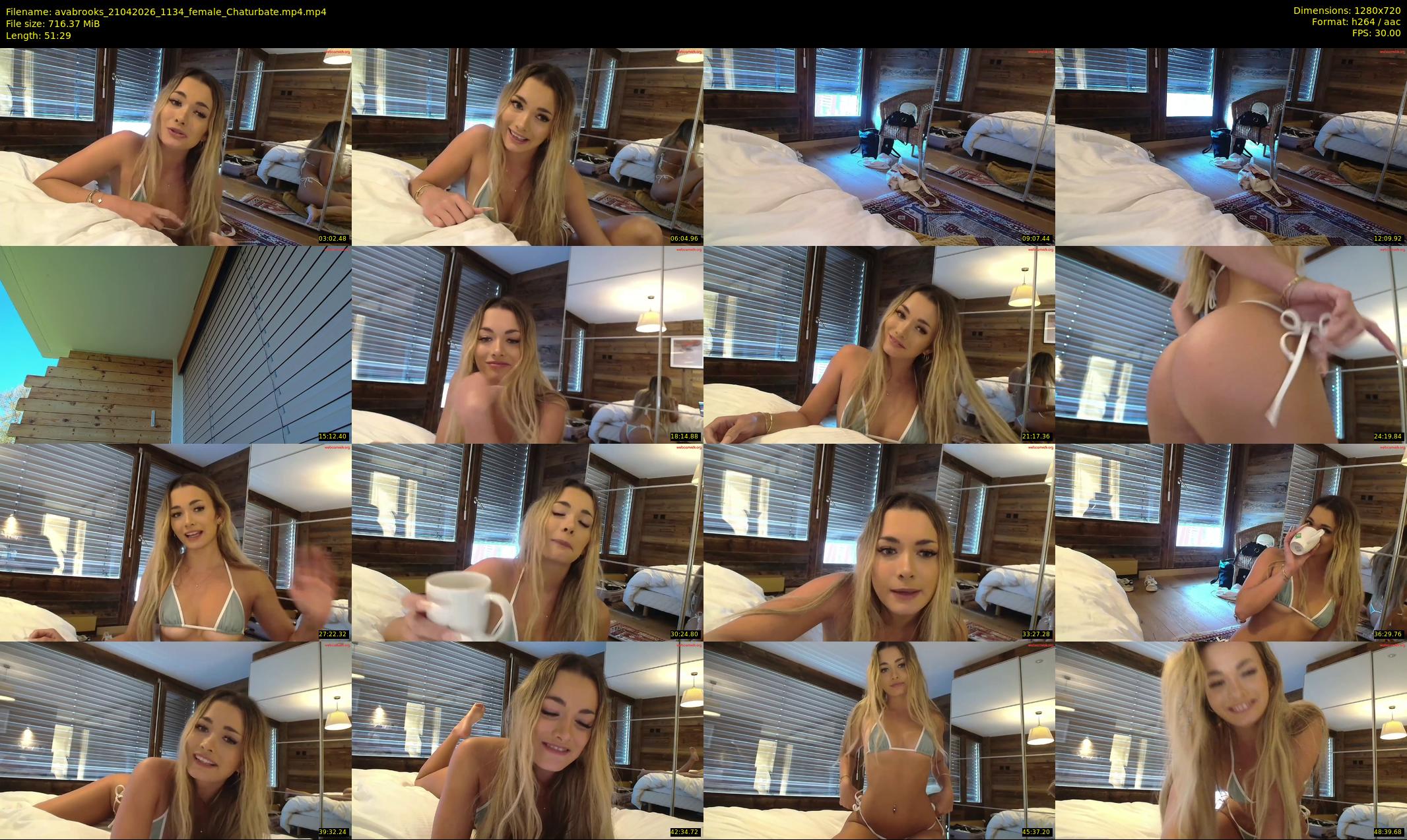 avabrooks — 52 minute Chaturbate female cam show recording, 720p, Apr 21, 2026