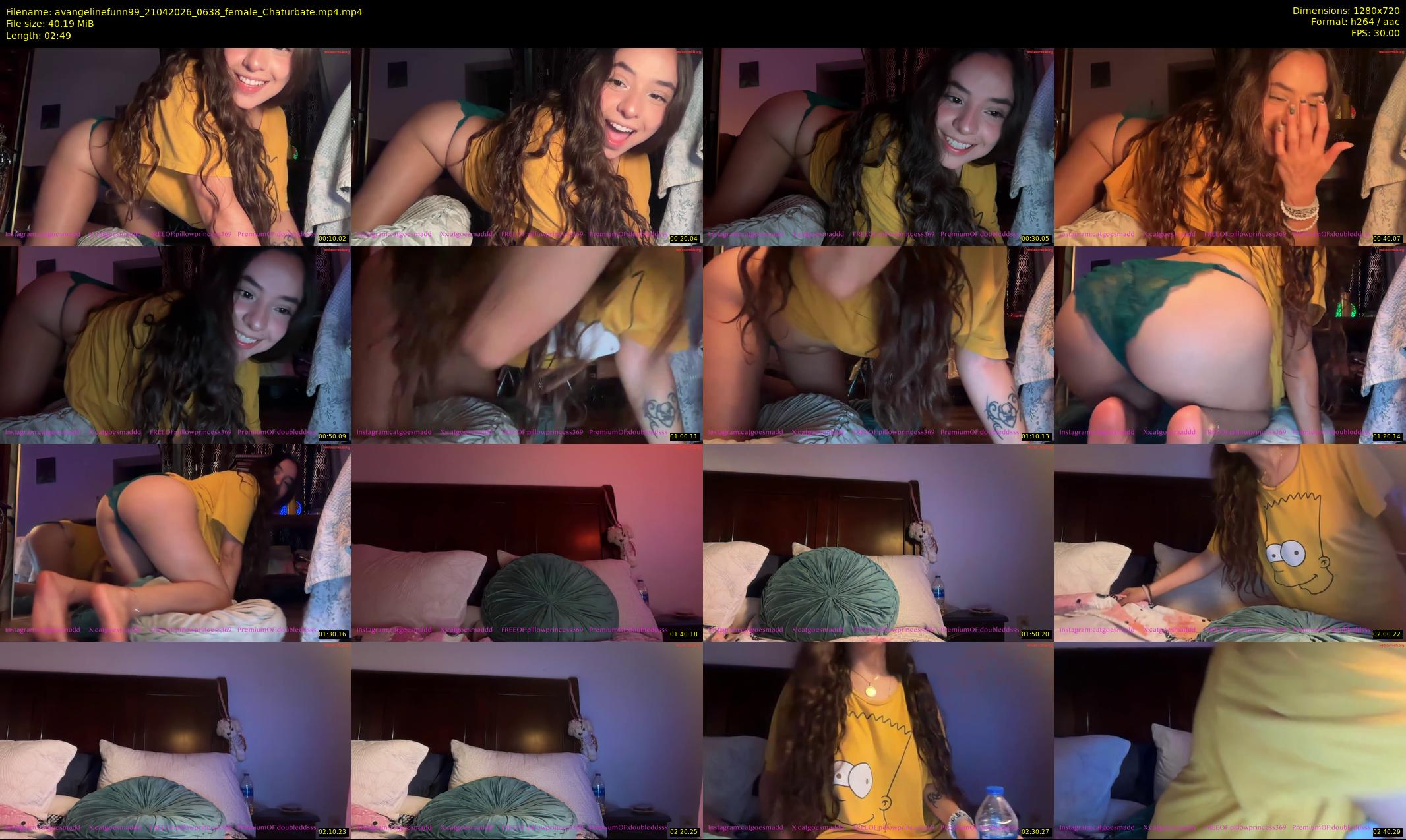 avangelinefunn99 — 3 minute Chaturbate female cam show recording, 720p, Apr 21, 2026