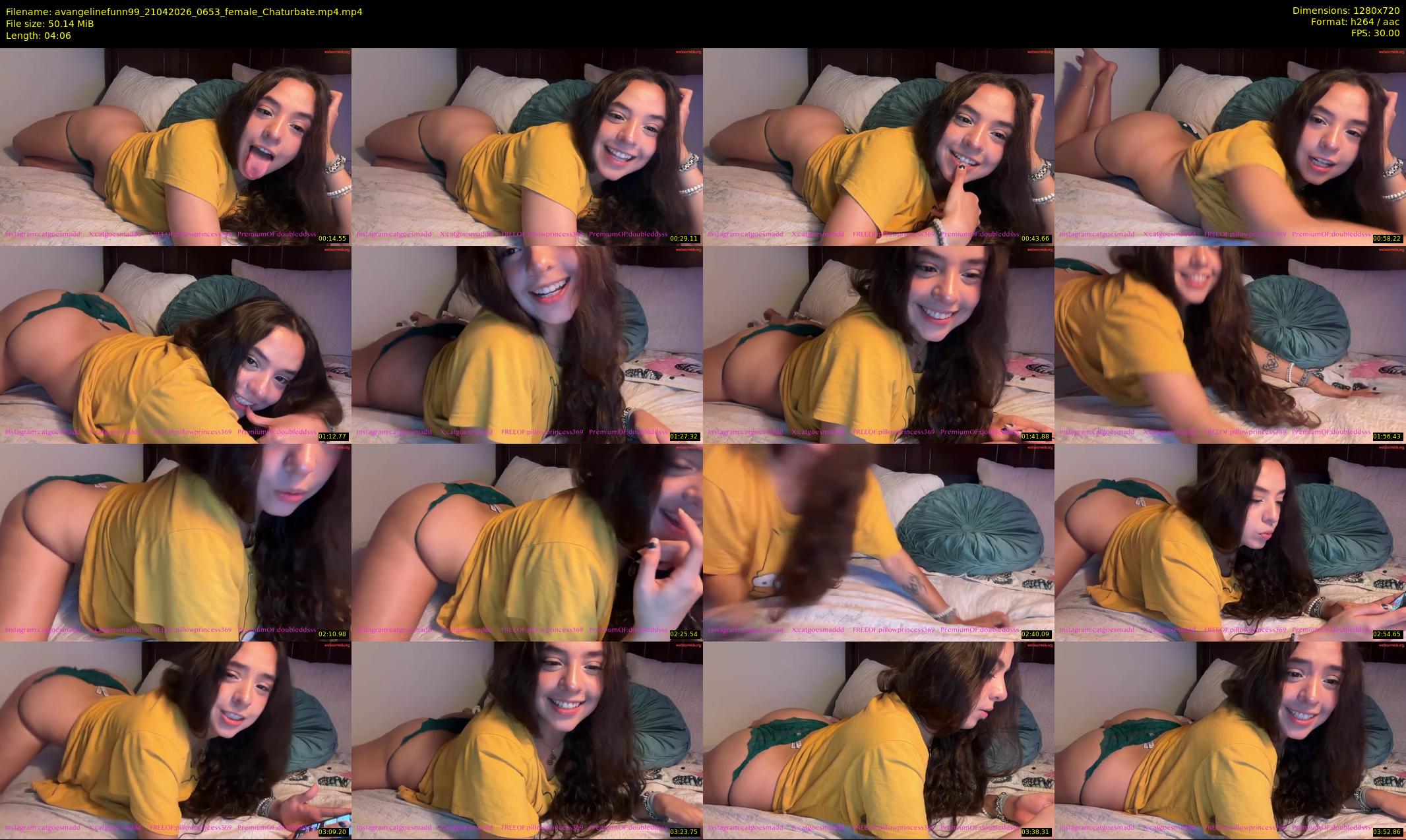 avangelinefunn99 — 5 minute Chaturbate female cam show recording, 720p, Apr 21, 2026