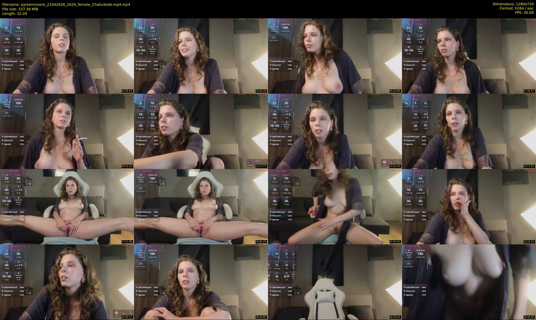 ayreenmoore — 33 minute Chaturbate female cam show recording, 720p, Apr 21, 2026