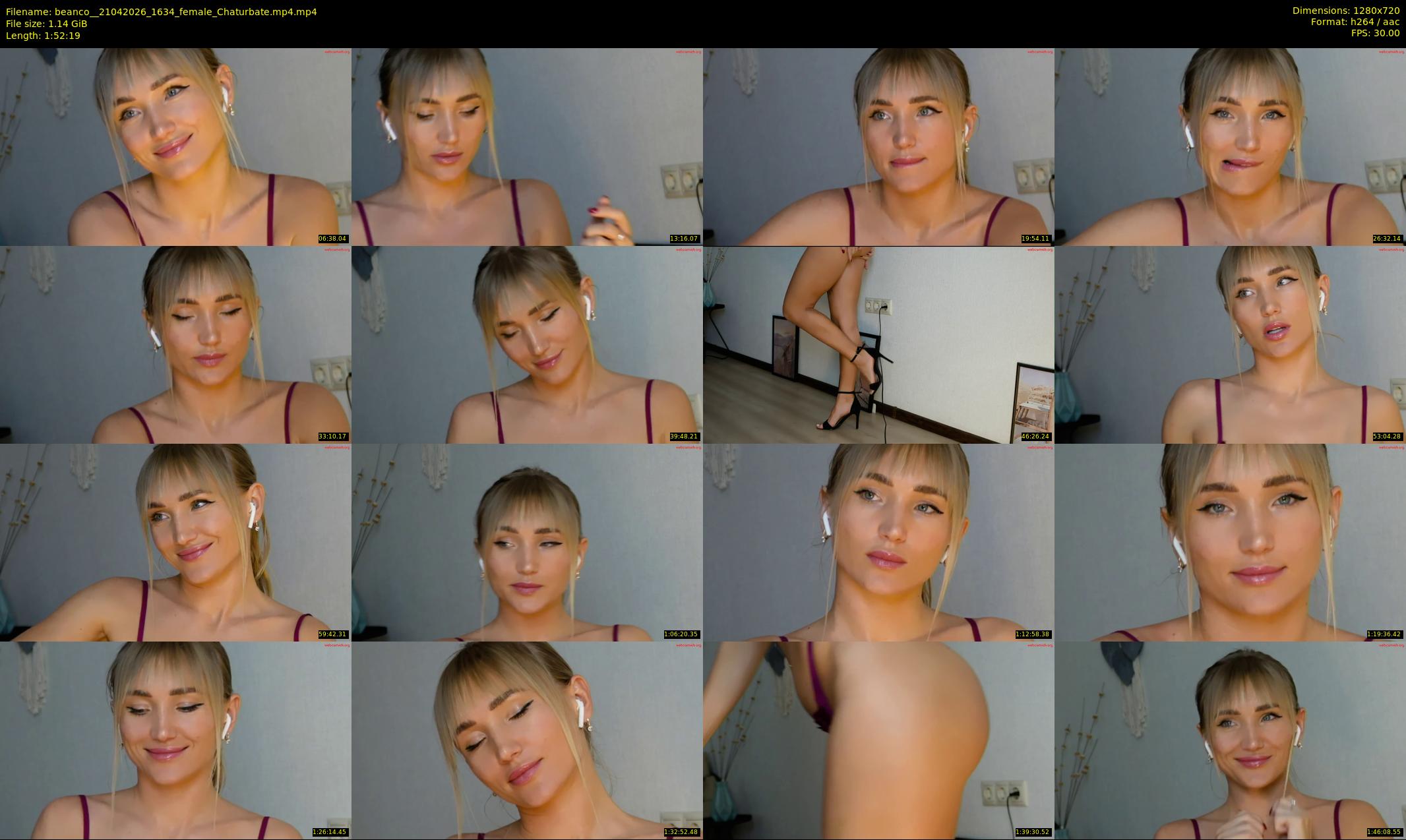 beanco_ — 113 minute Chaturbate female cam show recording, 720p, Apr 21, 2026