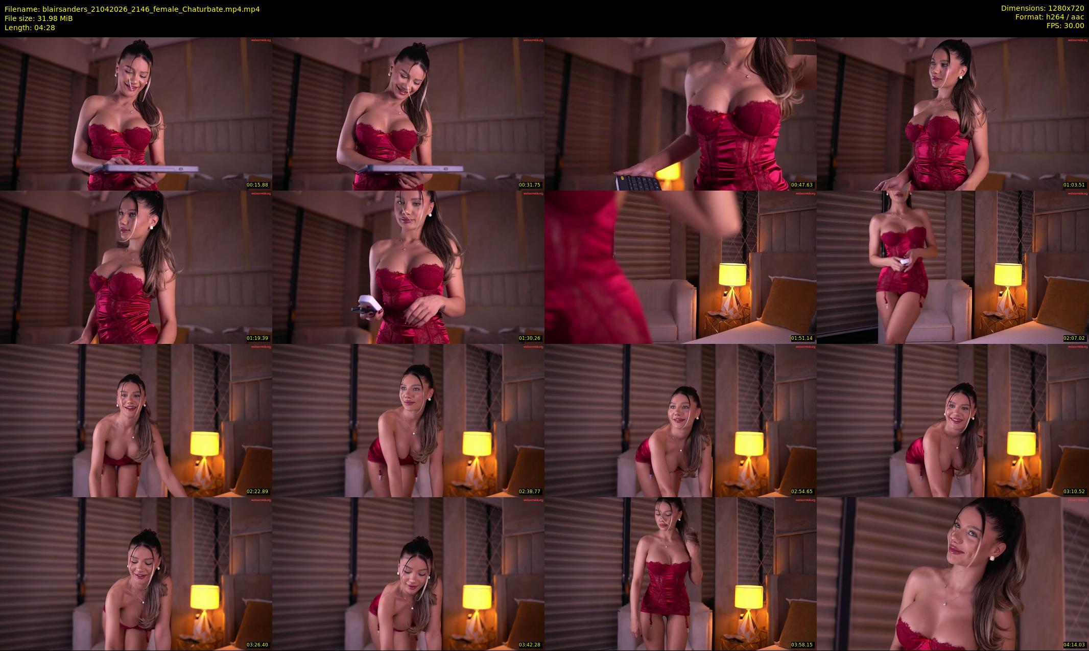 blairsanders — 5 minute Chaturbate female cam show recording, 720p, Apr 21, 2026