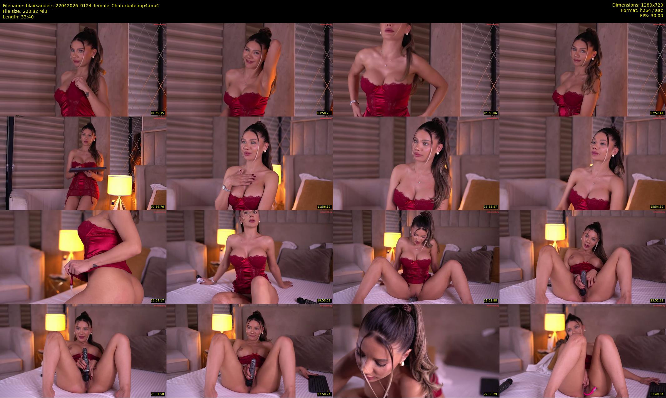 blairsanders — 34 minute Chaturbate female cam show recording, 720p, Apr 22, 2026