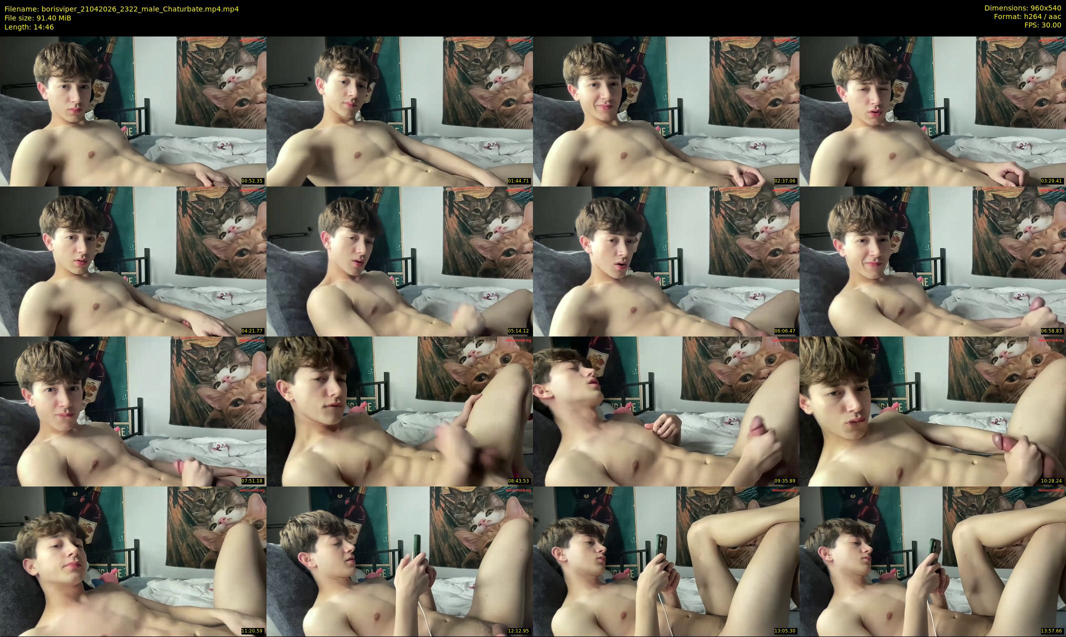 borisviper — 15 minute Chaturbate male cam show recording, 480p, Apr 21, 2026