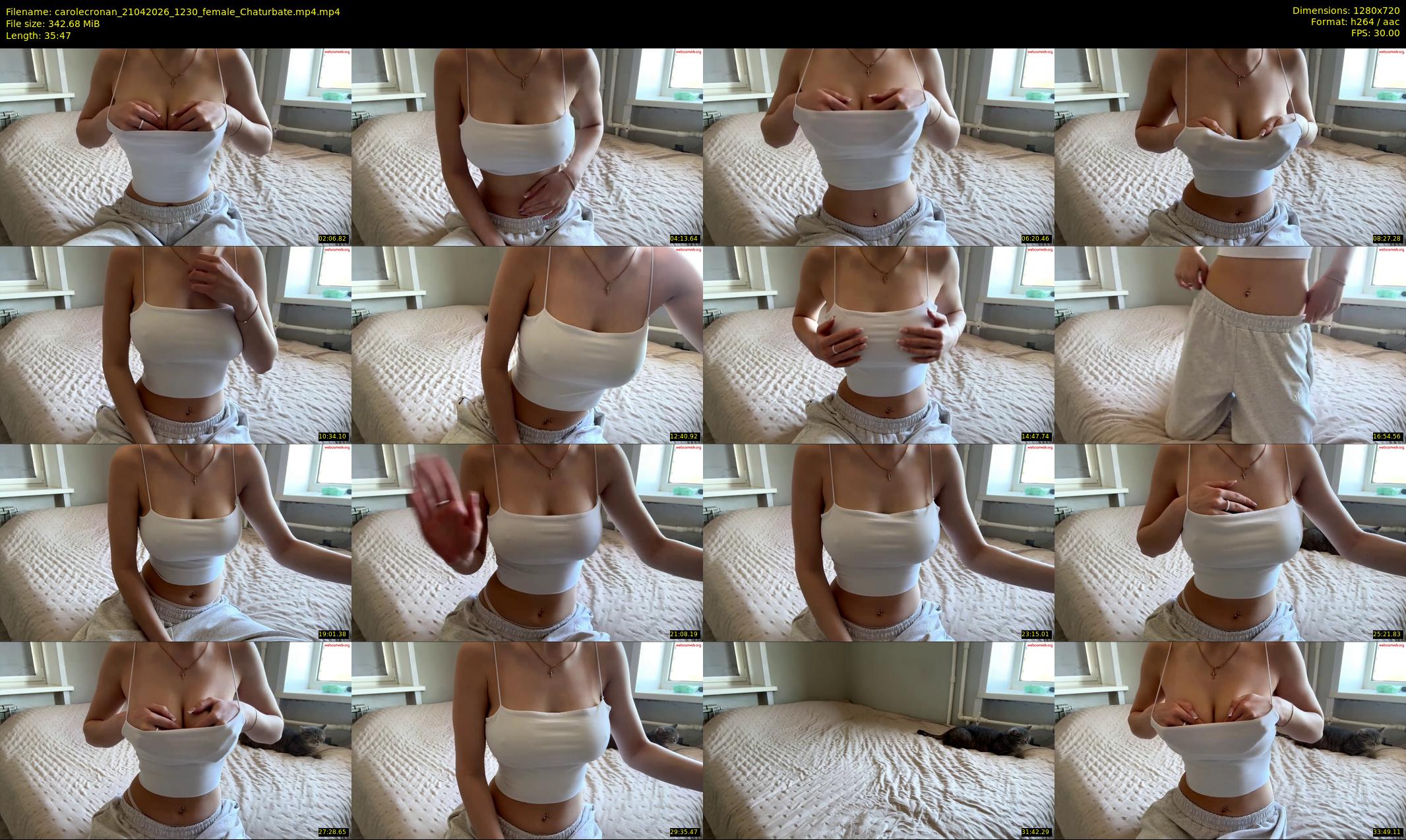 carolecronan — 36 minute Chaturbate female cam show recording, 720p, Apr 21, 2026