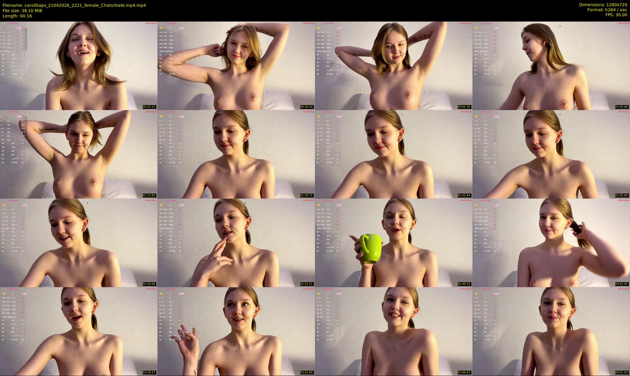 carollkaps — 5 minute Chaturbate female cam show recording, 720p, Apr 21, 2026