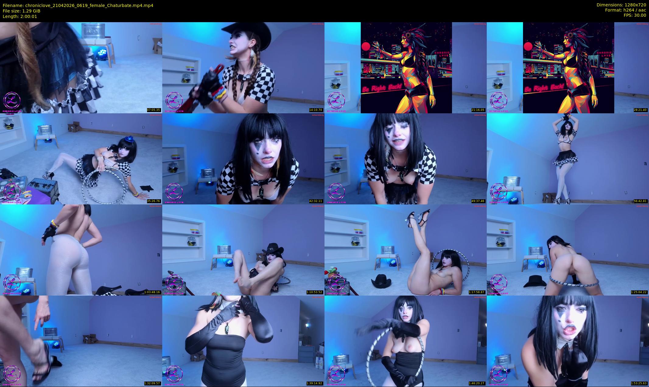 chroniclove — 121 minute Chaturbate female cam show recording, 720p, Apr 21, 2026