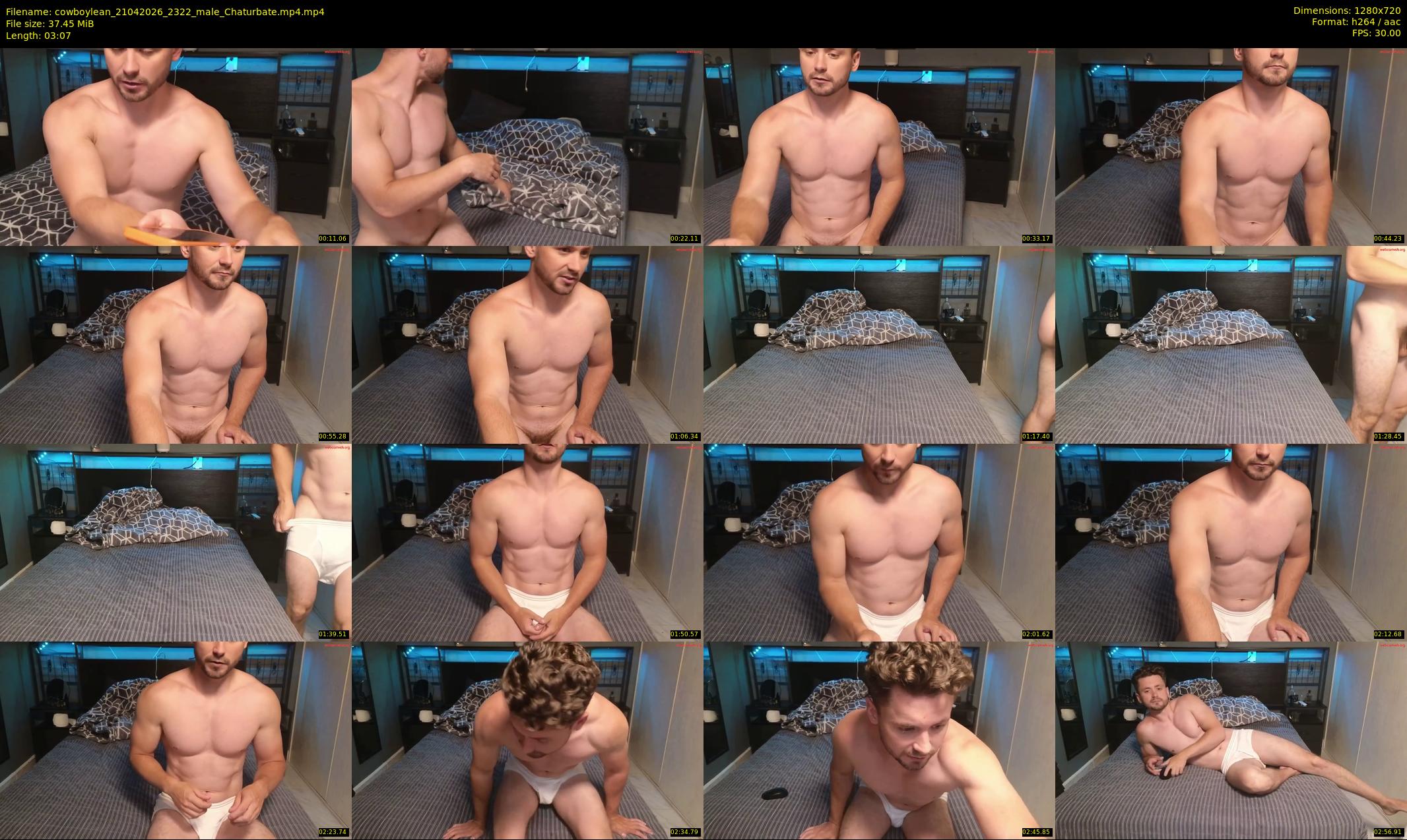 cowboylean — 4 minute Chaturbate male cam show recording, 720p, Apr 21, 2026