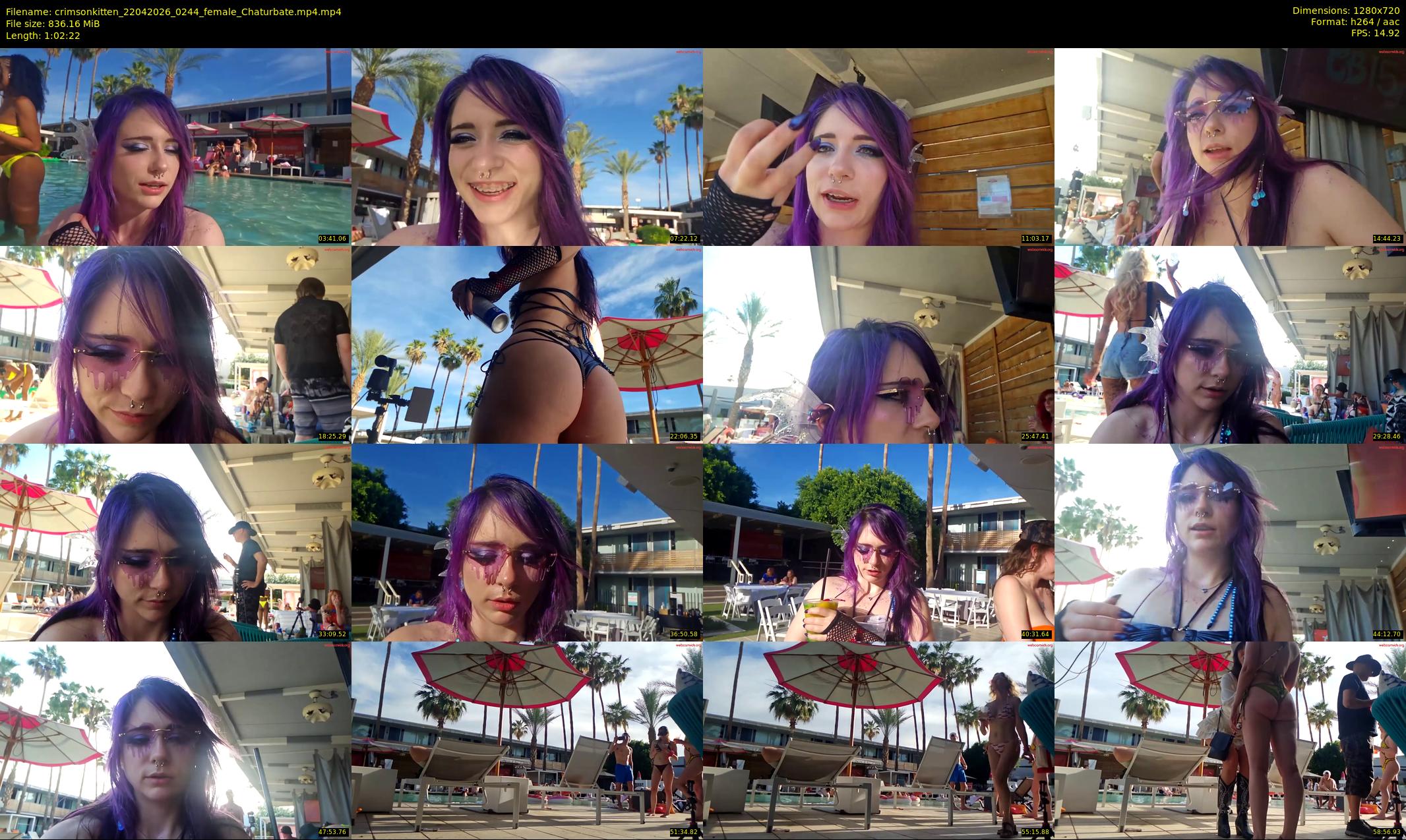 crimsonkitten — 63 minute Chaturbate female cam show recording, 720p, Apr 22, 2026