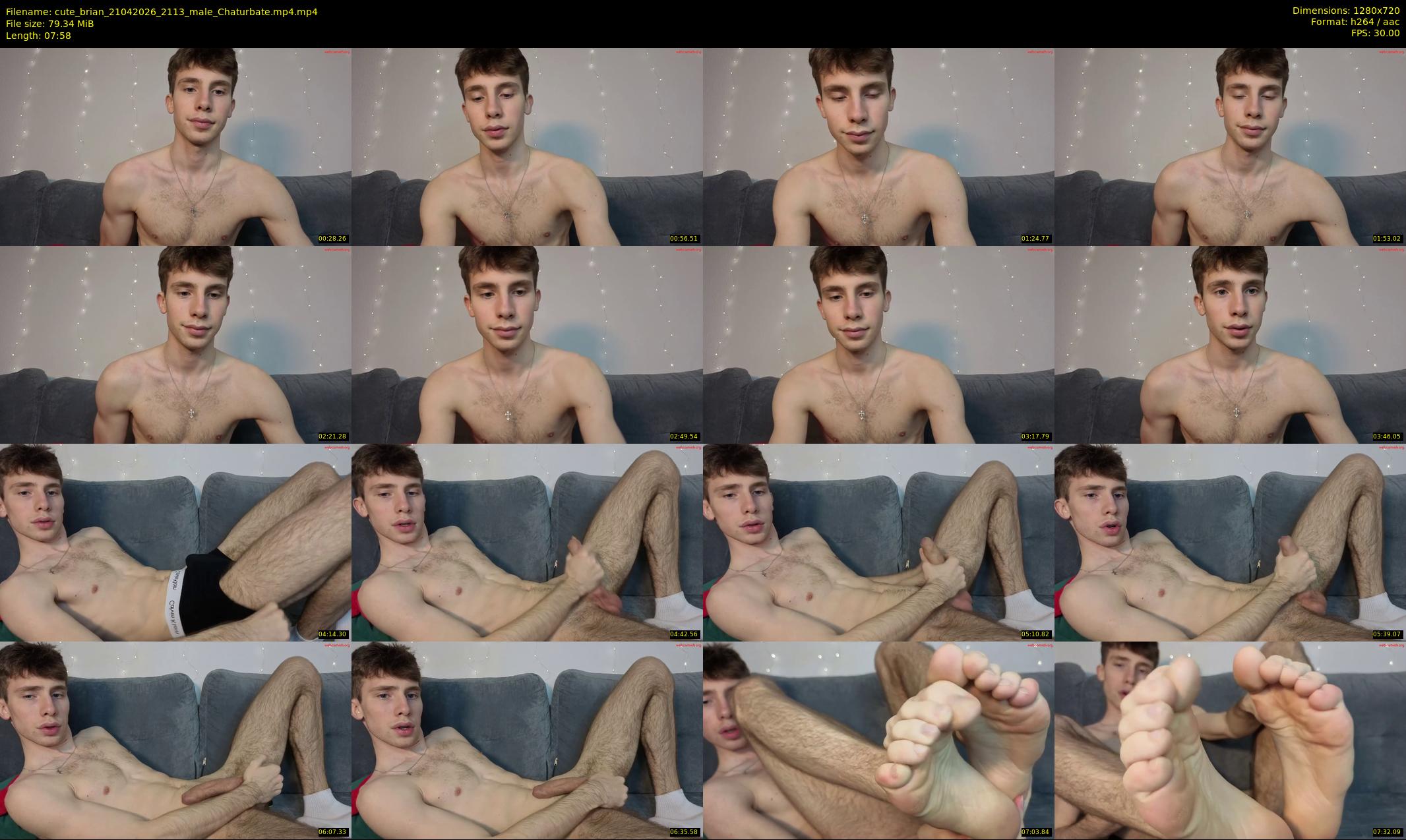 cute_brian — 8 minute Chaturbate male cam show recording, 720p, Apr 21, 2026