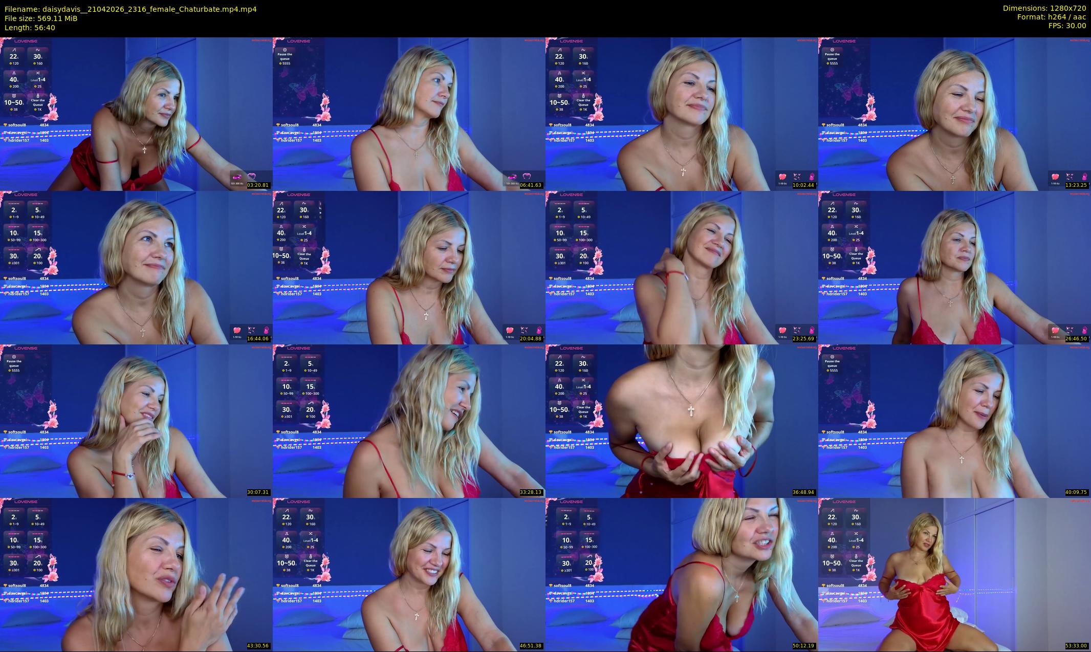 daisydavis_ — 57 minute Chaturbate female cam show recording, 720p, Apr 21, 2026