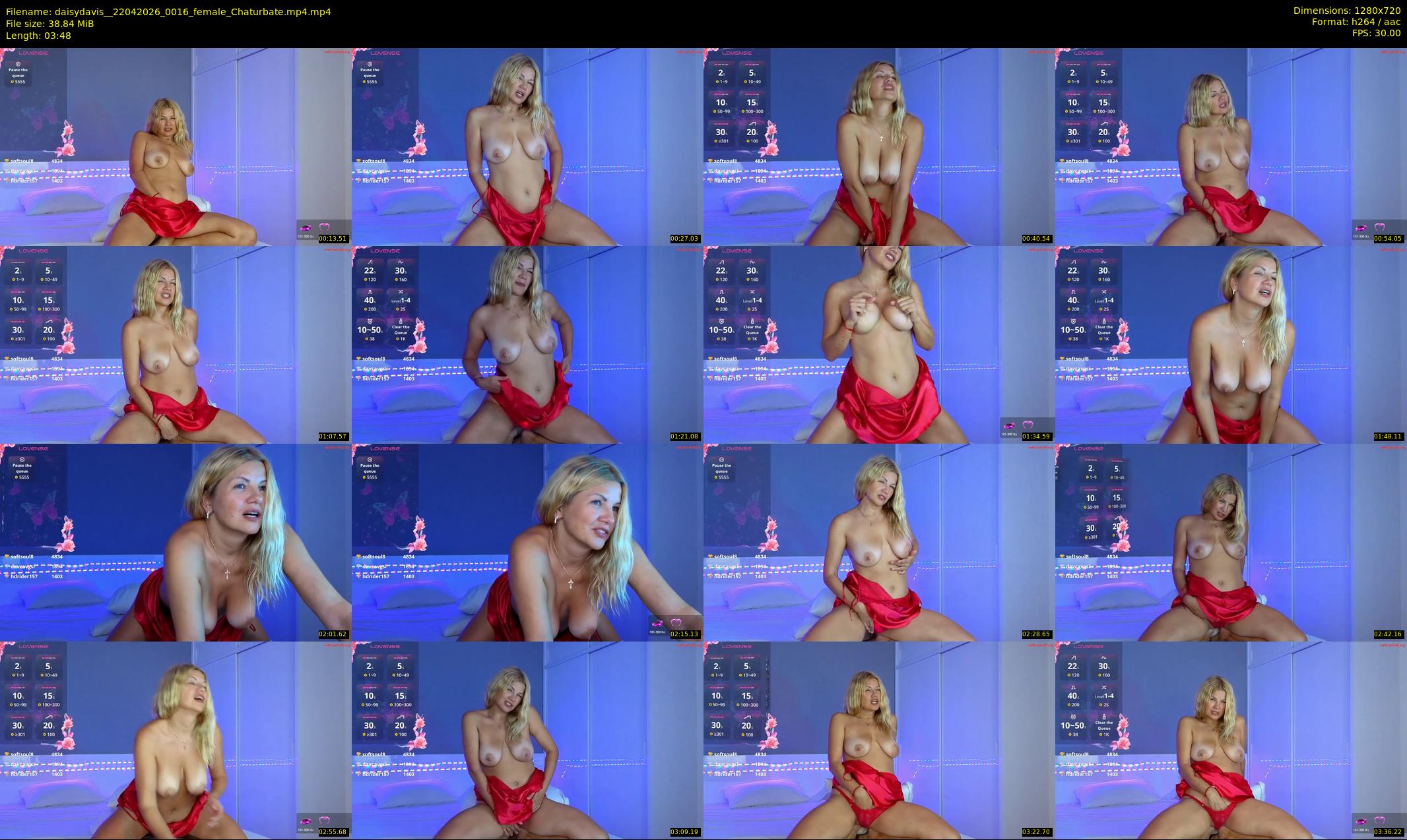 daisydavis_ — 4 minute Chaturbate female cam show recording, 720p, Apr 22, 2026