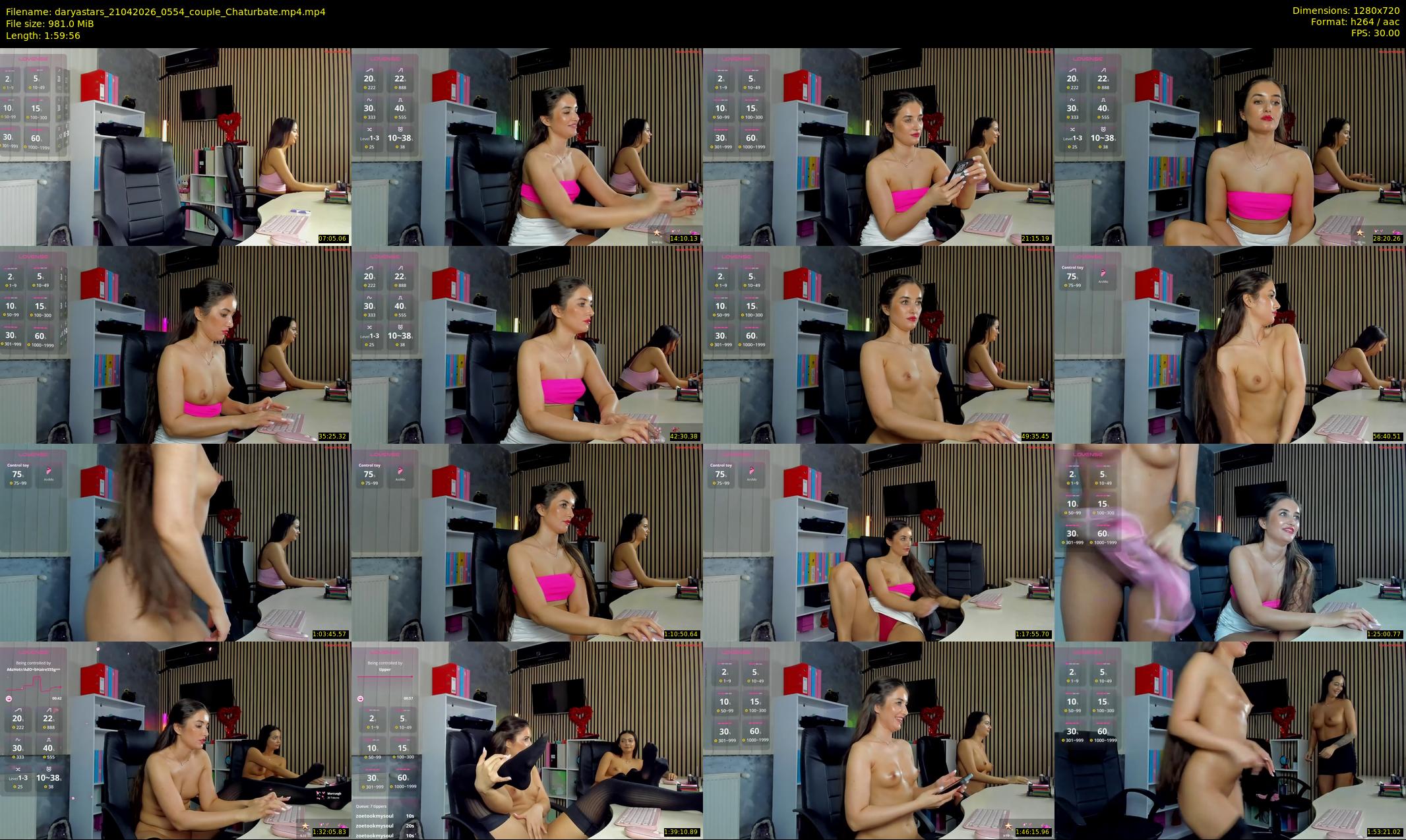 daryastars — 120 minute Chaturbate couple cam show recording, 720p, Apr 21, 2026