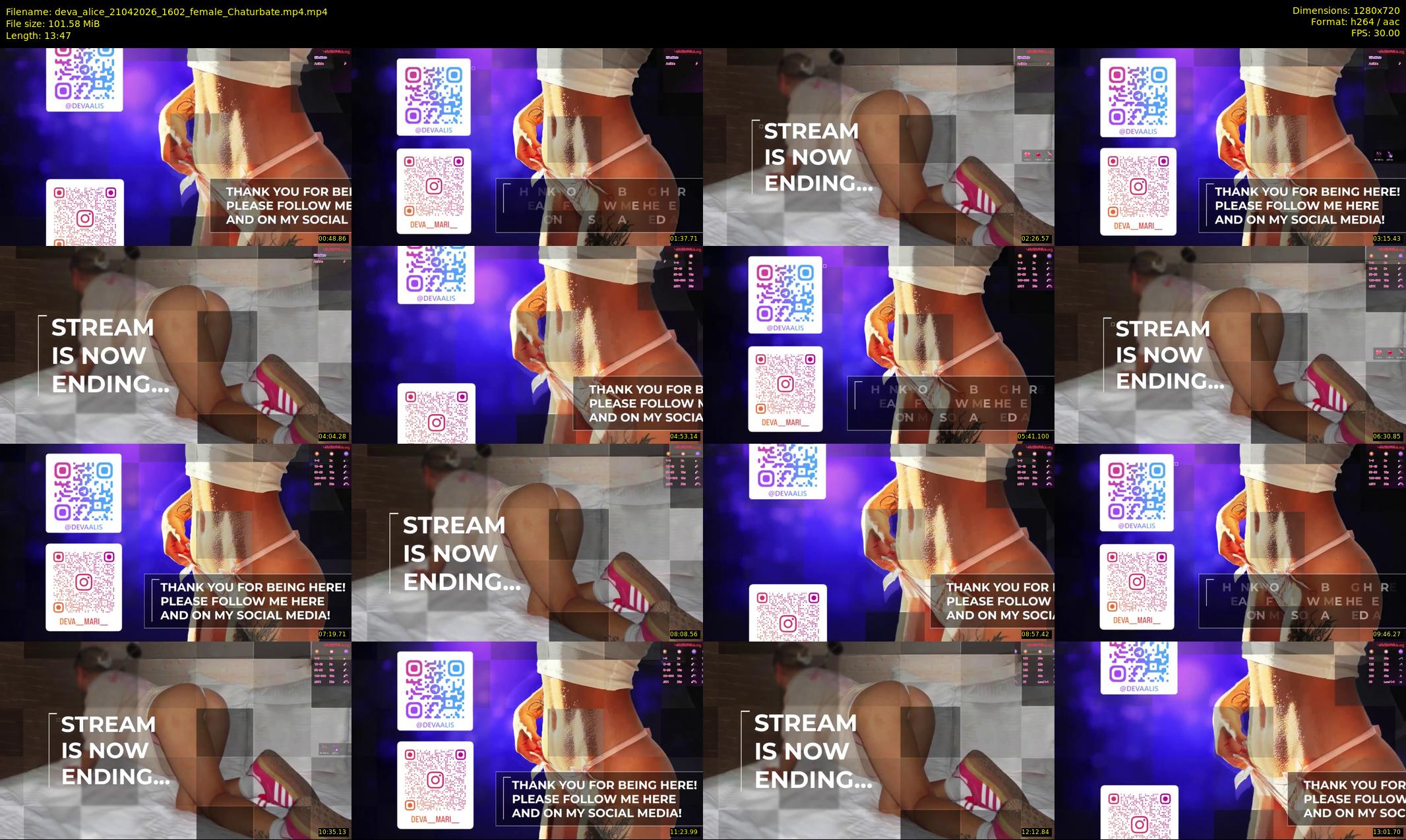 deva_alice — 14 minute Chaturbate female cam show recording, 720p, Apr 21, 2026