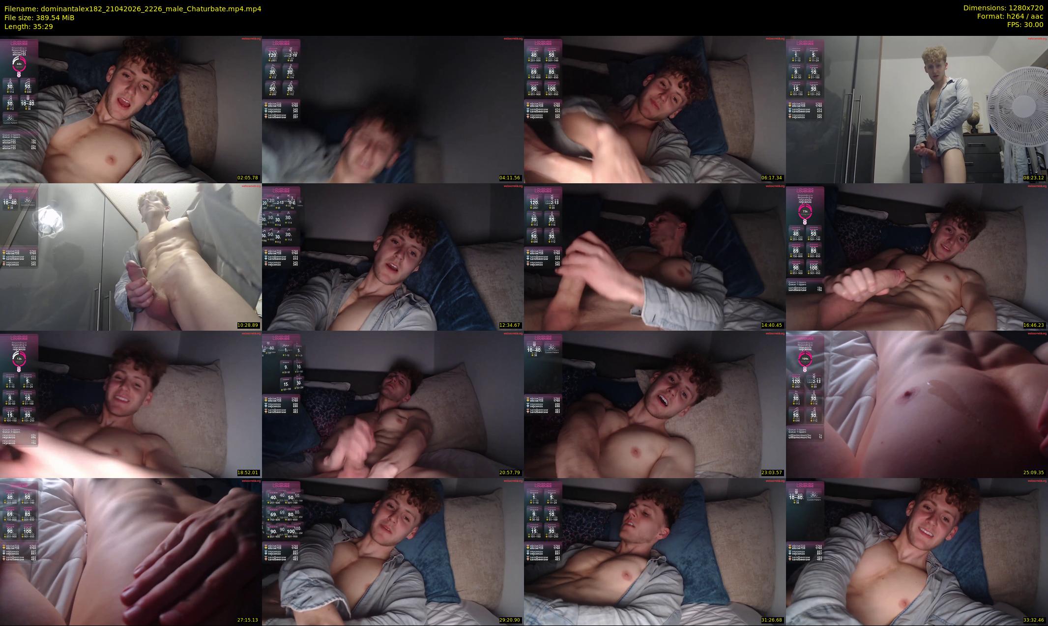 dominantalex182 — 36 minute Chaturbate male cam show recording, 720p, Apr 21, 2026