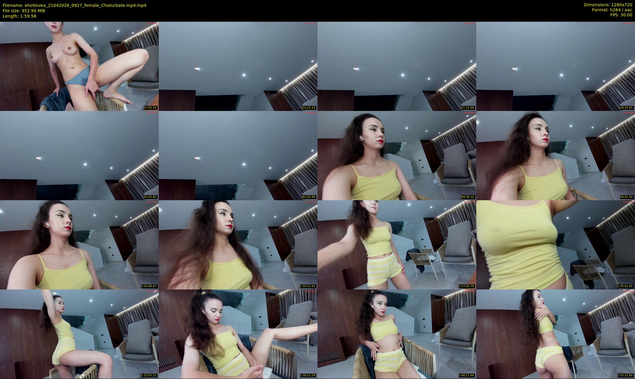 ehotlovea — 120 minute Chaturbate female cam show recording, 720p, Apr 21, 2026
