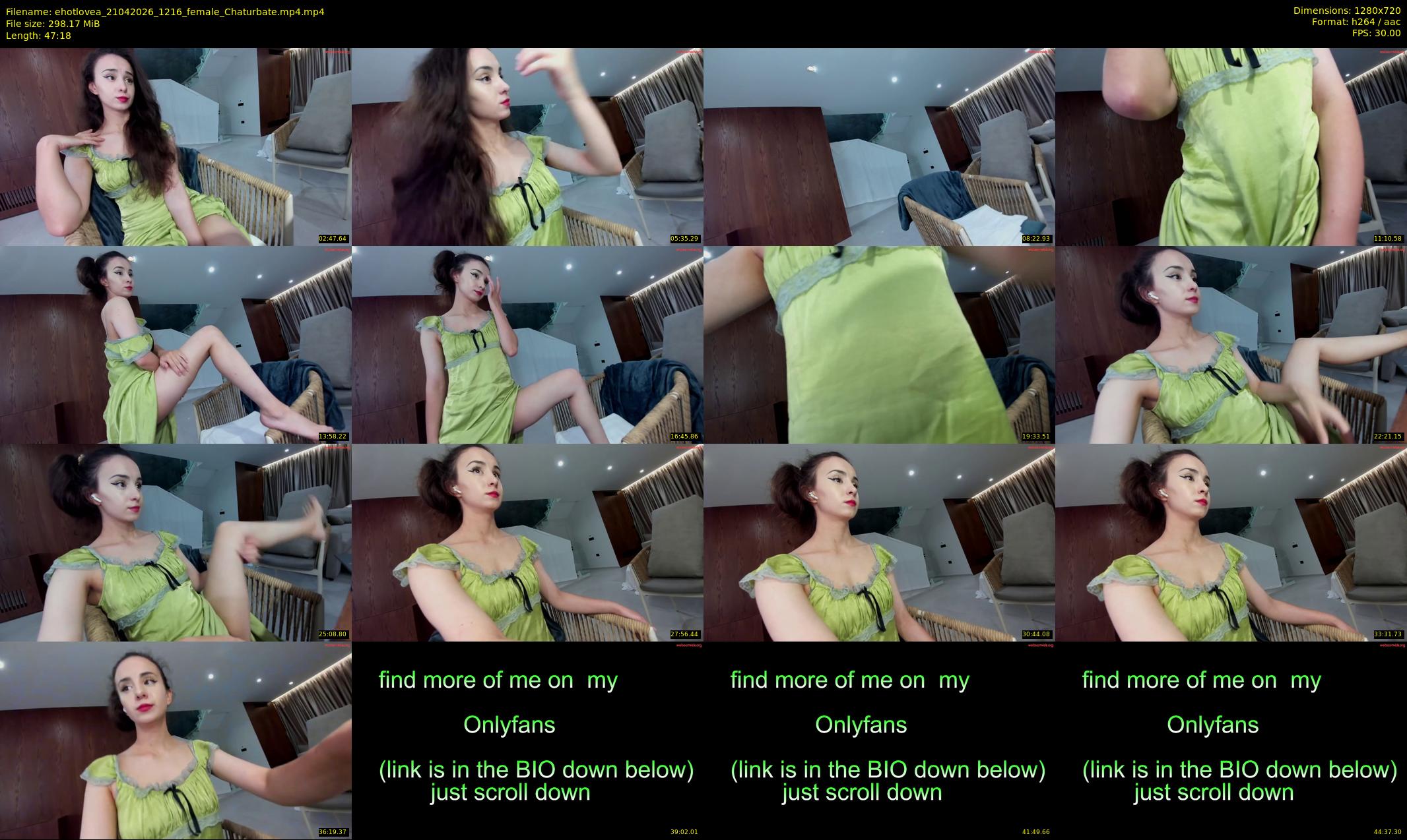 ehotlovea — 48 minute Chaturbate female cam show recording, 720p, Apr 21, 2026