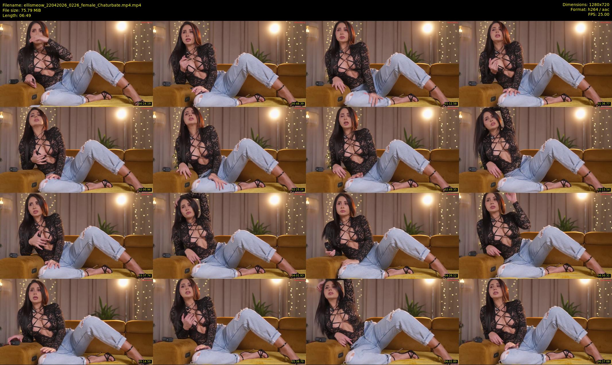 ellismeow — 7 minute Chaturbate female cam show recording, 720p, Apr 22, 2026