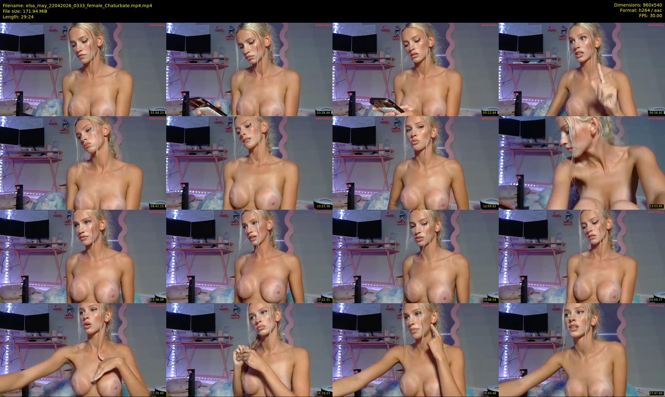 elsa_may — 30 minute Chaturbate female cam show recording, 480p, Apr 22, 2026
