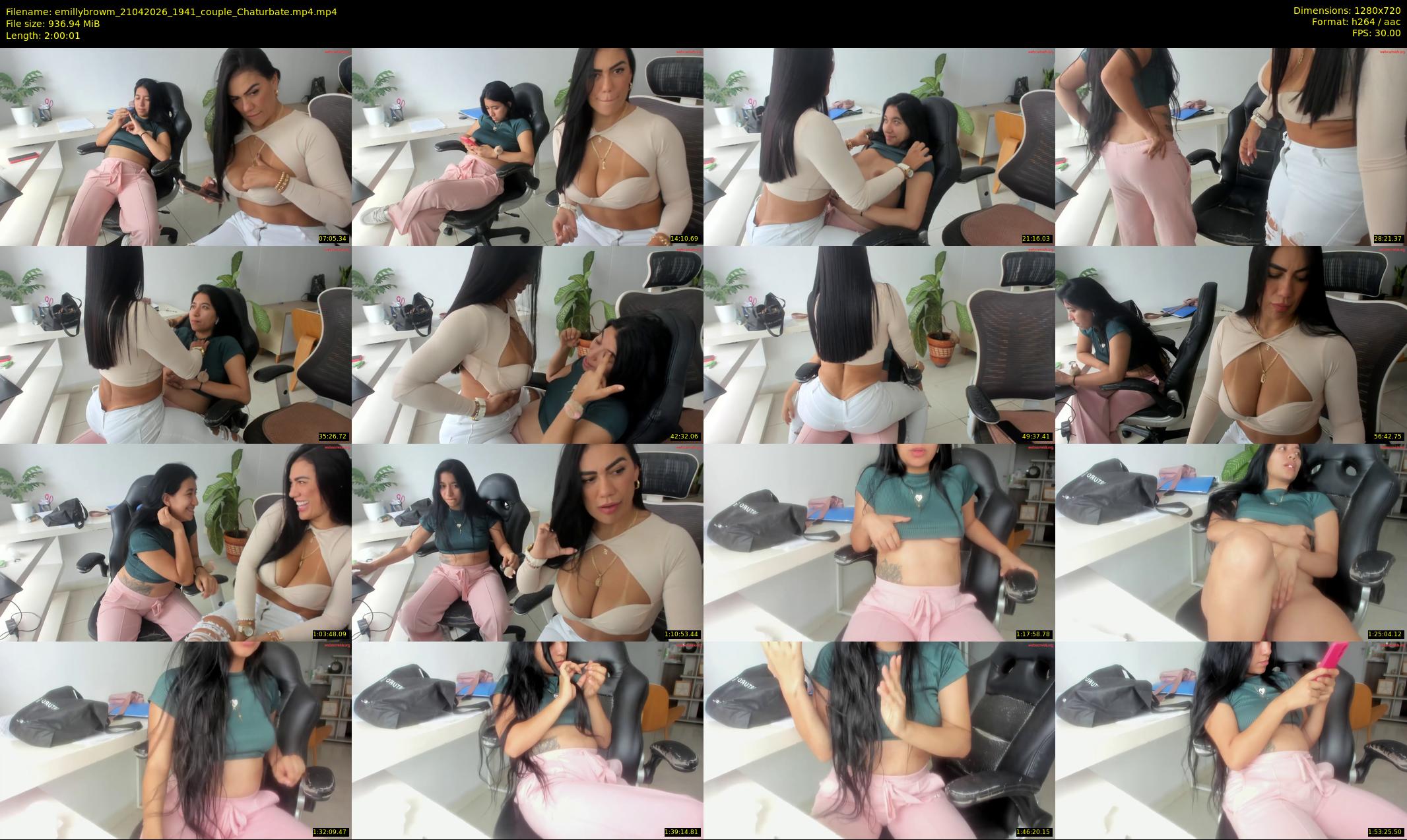 emillybrowm — 121 minute Chaturbate couple cam show recording, 720p, Apr 21, 2026