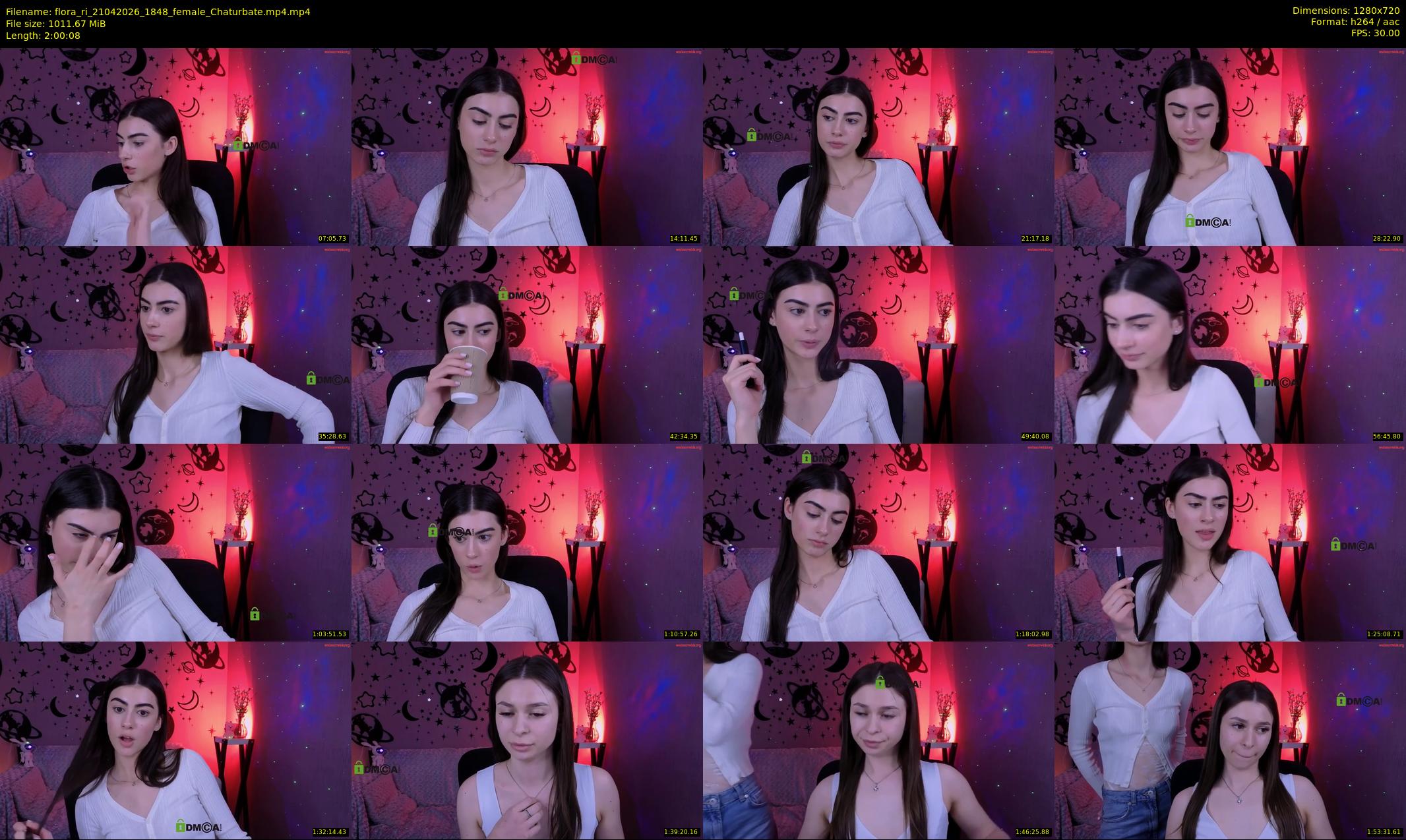 flora_ri — 121 minute Chaturbate female cam show recording, 720p, Apr 21, 2026