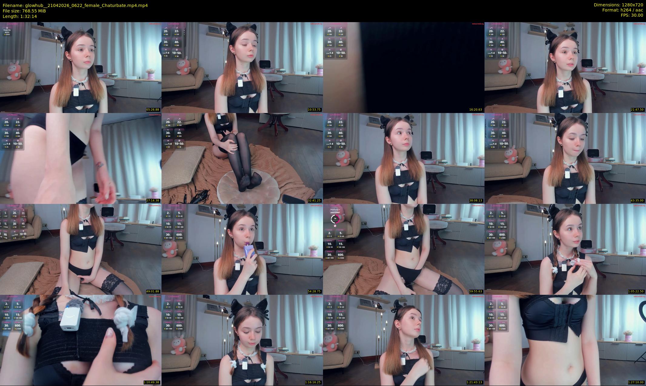glowhub_ — 93 minute Chaturbate female cam show recording, 720p, Apr 21, 2026
