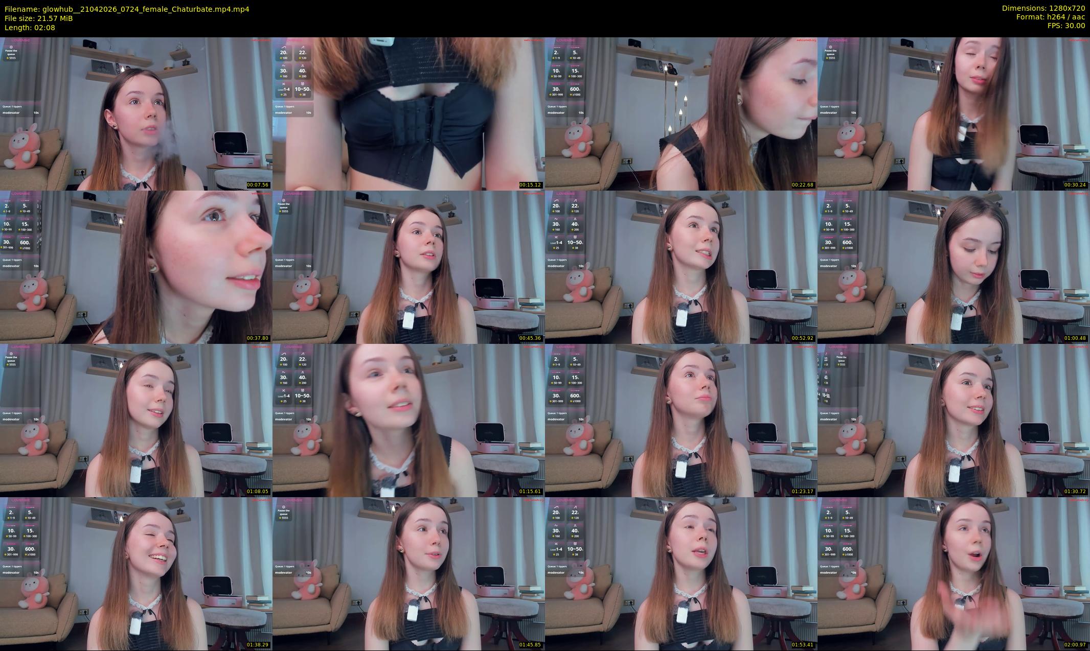 glowhub_ — 3 minute Chaturbate female cam show recording, 720p, Apr 21, 2026