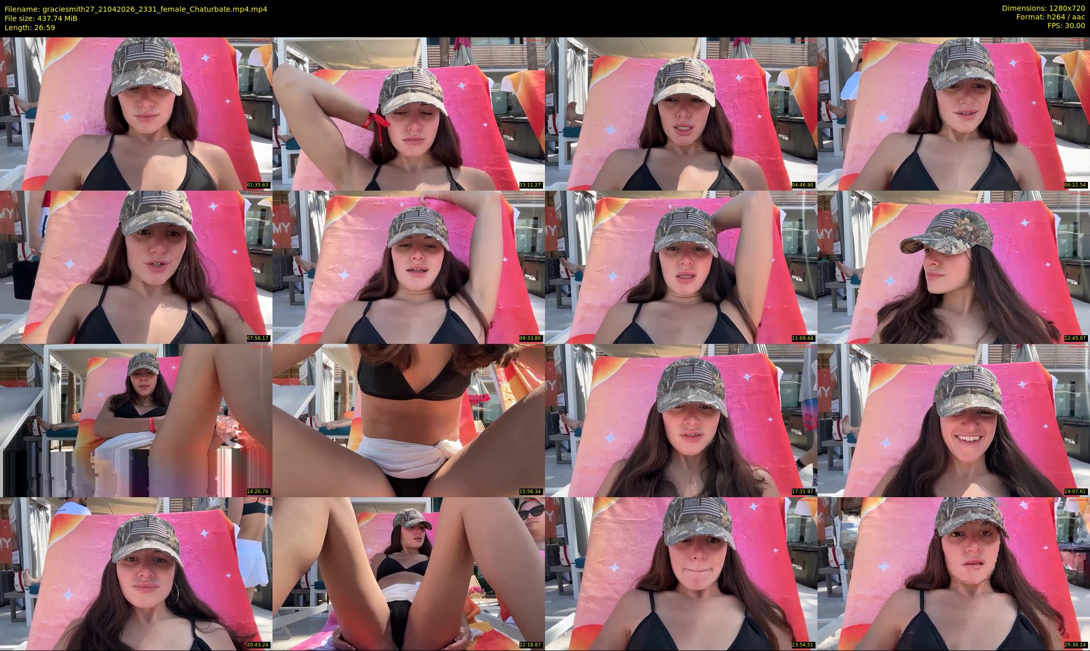 graciesmith27 — 27 minute Chaturbate female cam show recording, 720p, Apr 21, 2026