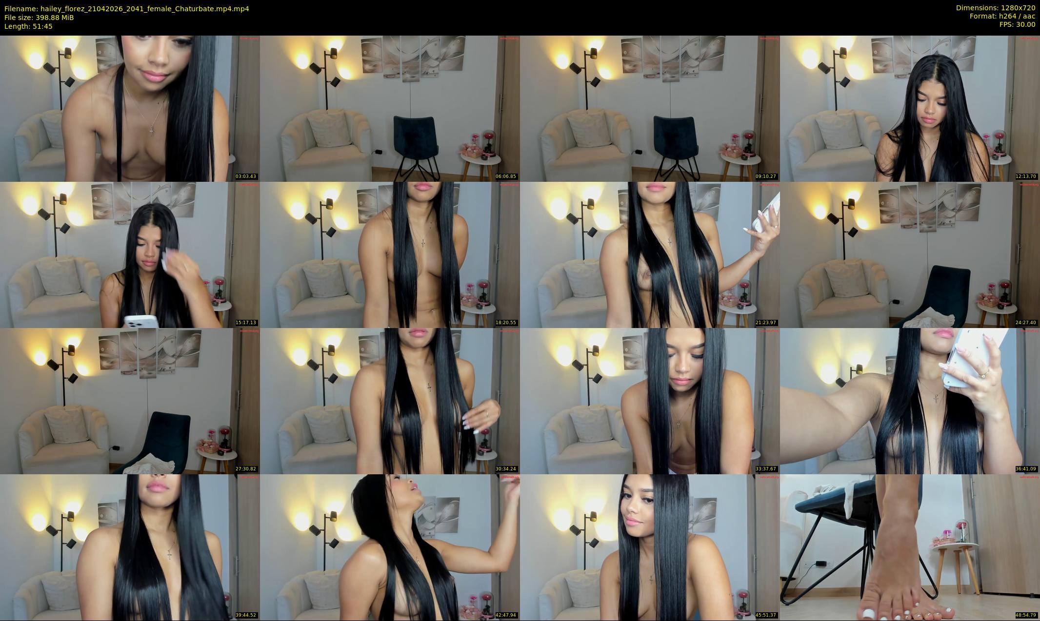 hailey_florez — 52 minute Chaturbate female cam show recording, 720p, Apr 21, 2026