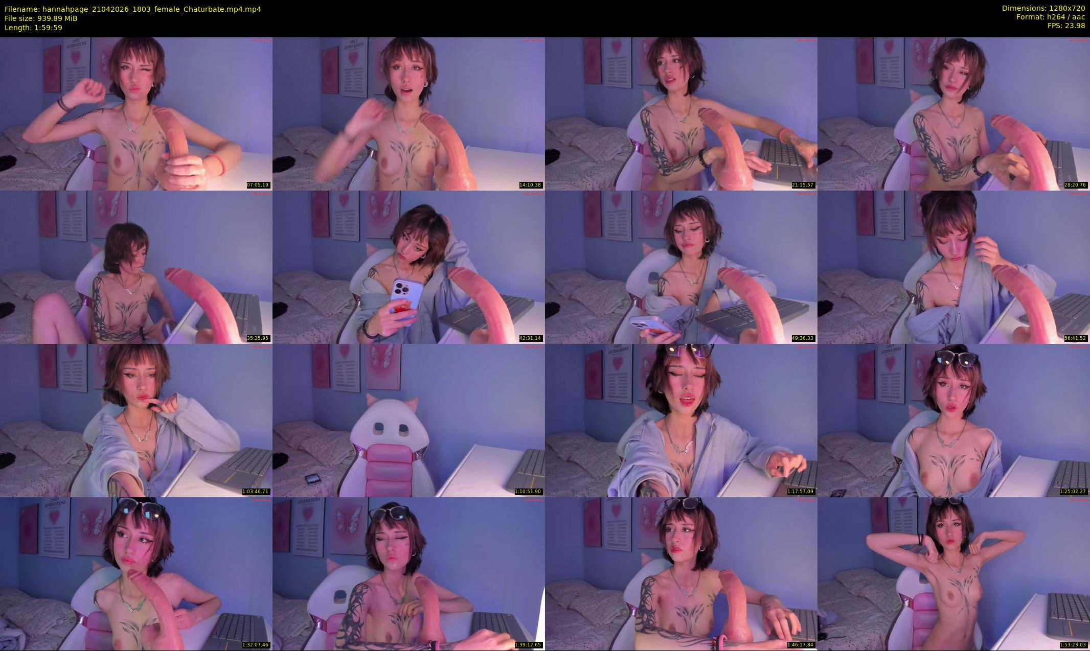 hannahpage — 120 minute Chaturbate female cam show recording, 720p, Apr 21, 2026