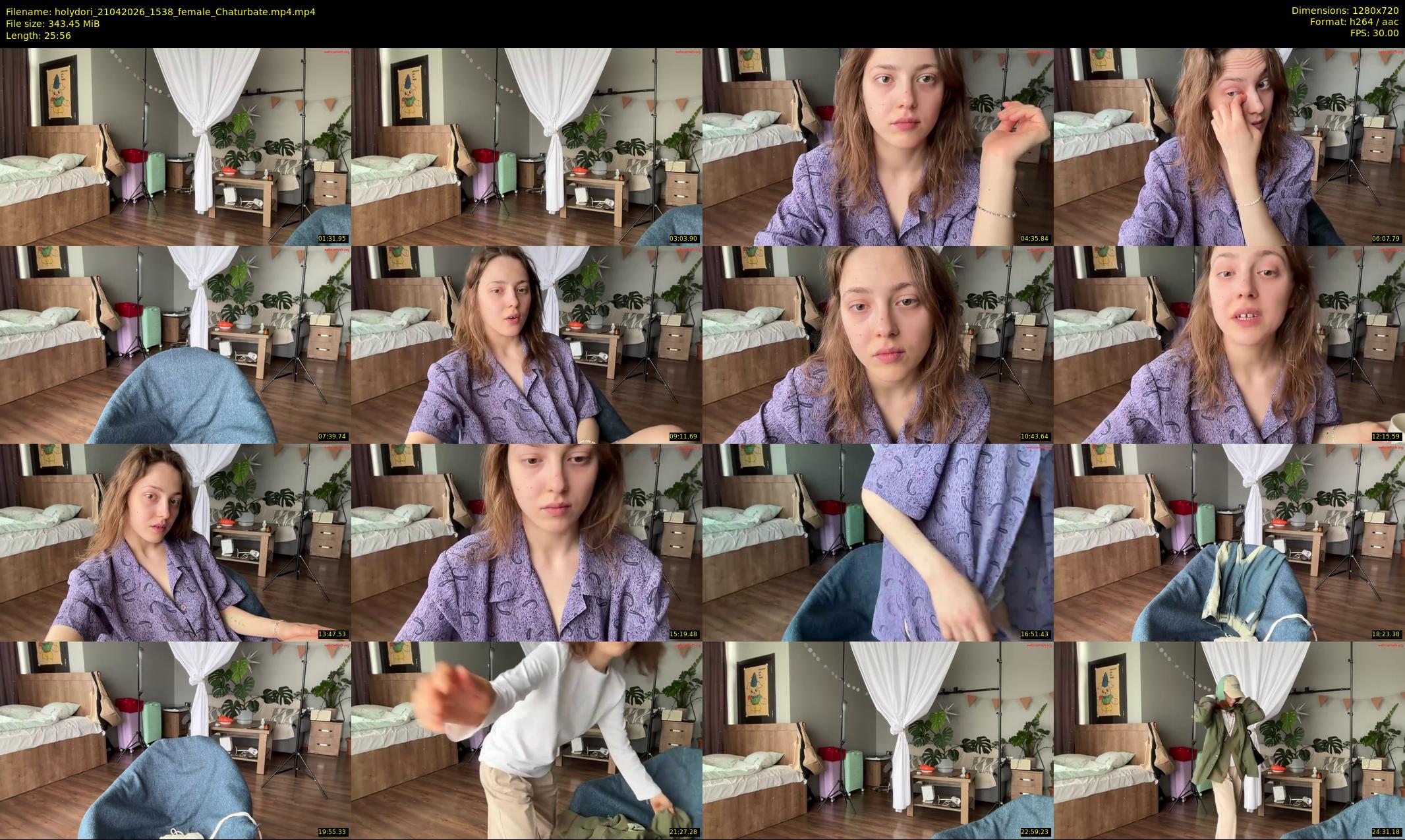 holydori — 26 minute Chaturbate female cam show recording, 720p, Apr 21, 2026