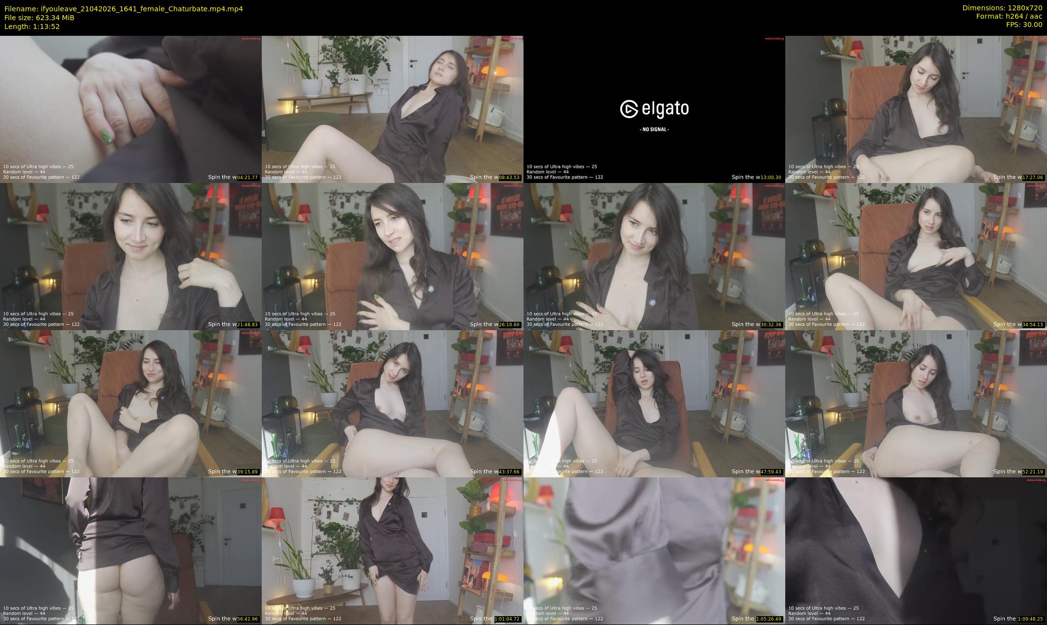 ifyouleave — 74 minute Chaturbate female cam show recording, 720p, Apr 21, 2026