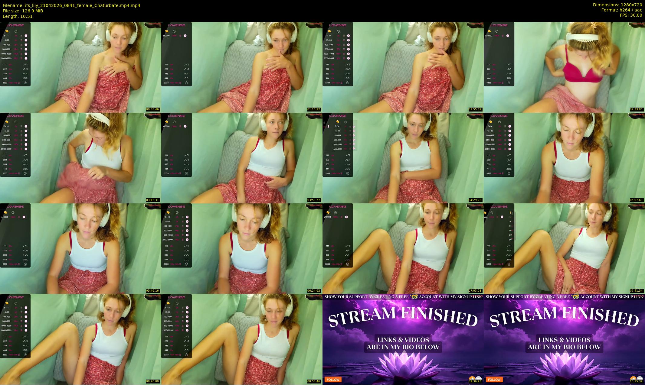 its_lily — 11 minute Chaturbate female cam show recording, 720p, Apr 21, 2026