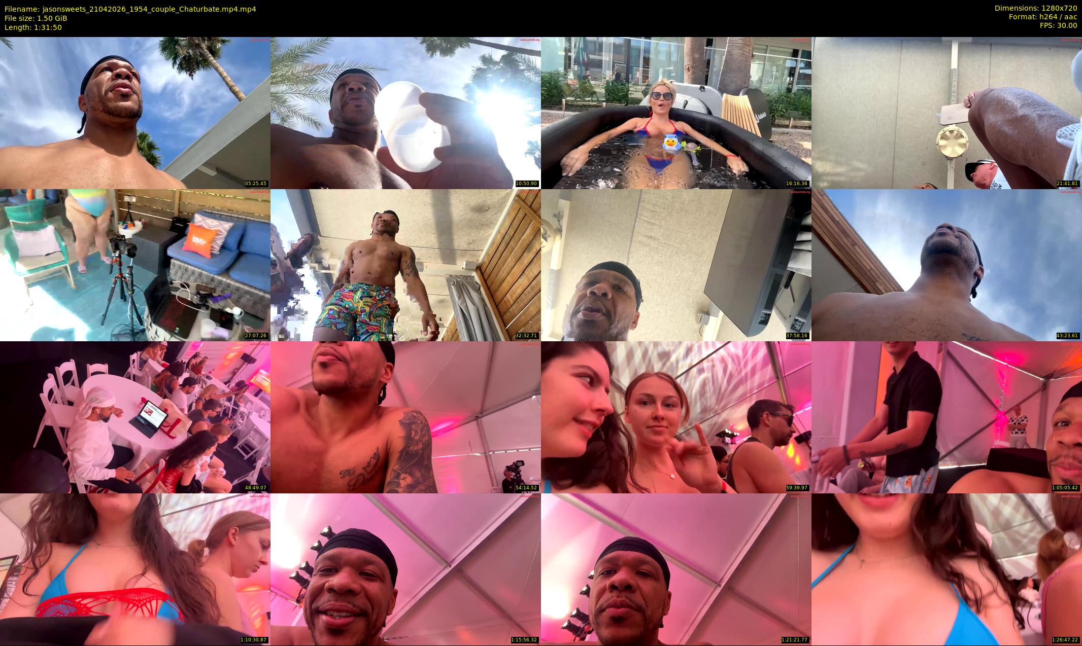 jasonsweets — 92 minute Chaturbate couple cam show recording, 720p, Apr 21, 2026