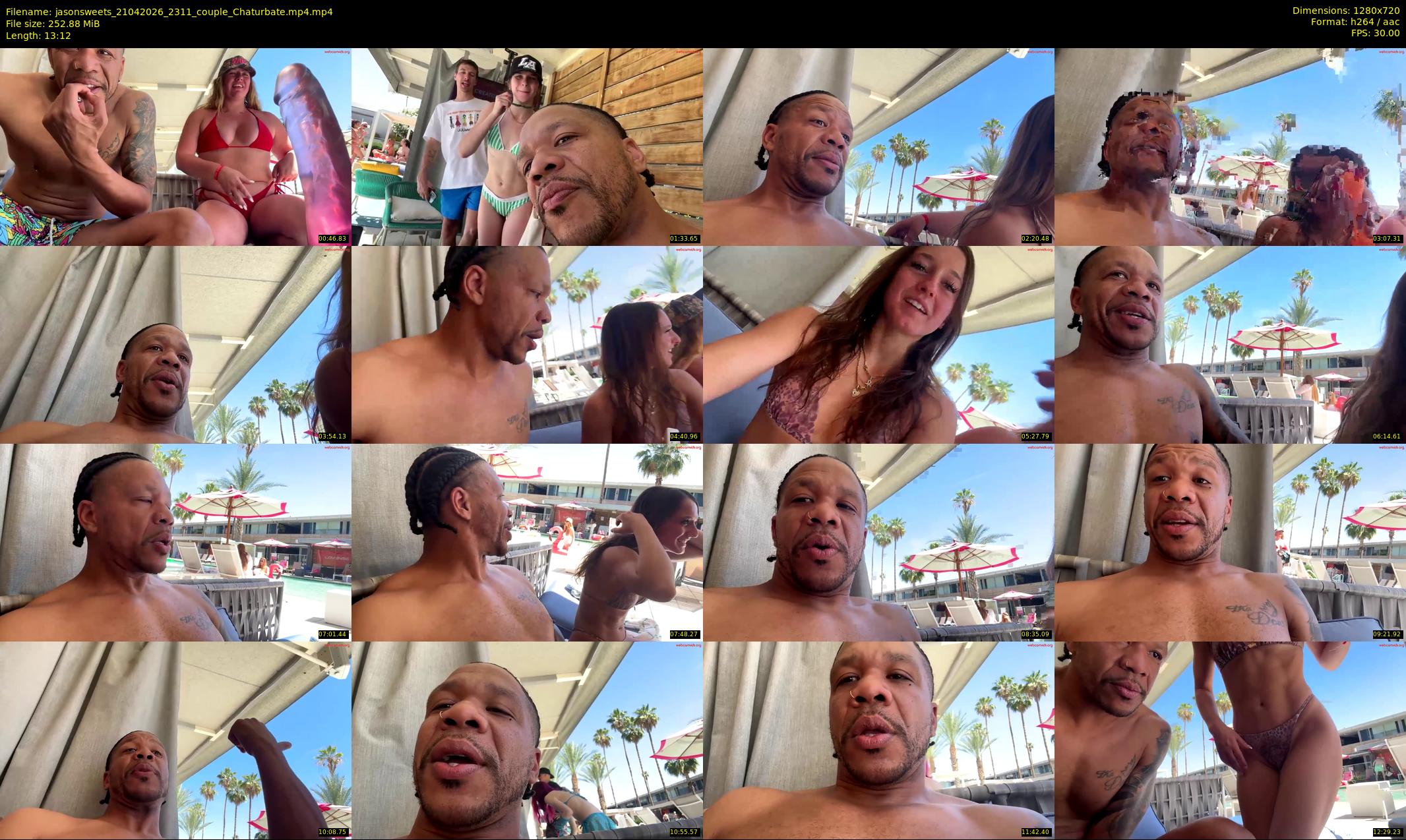 jasonsweets — 14 minute Chaturbate couple cam show recording, 720p, Apr 21, 2026
