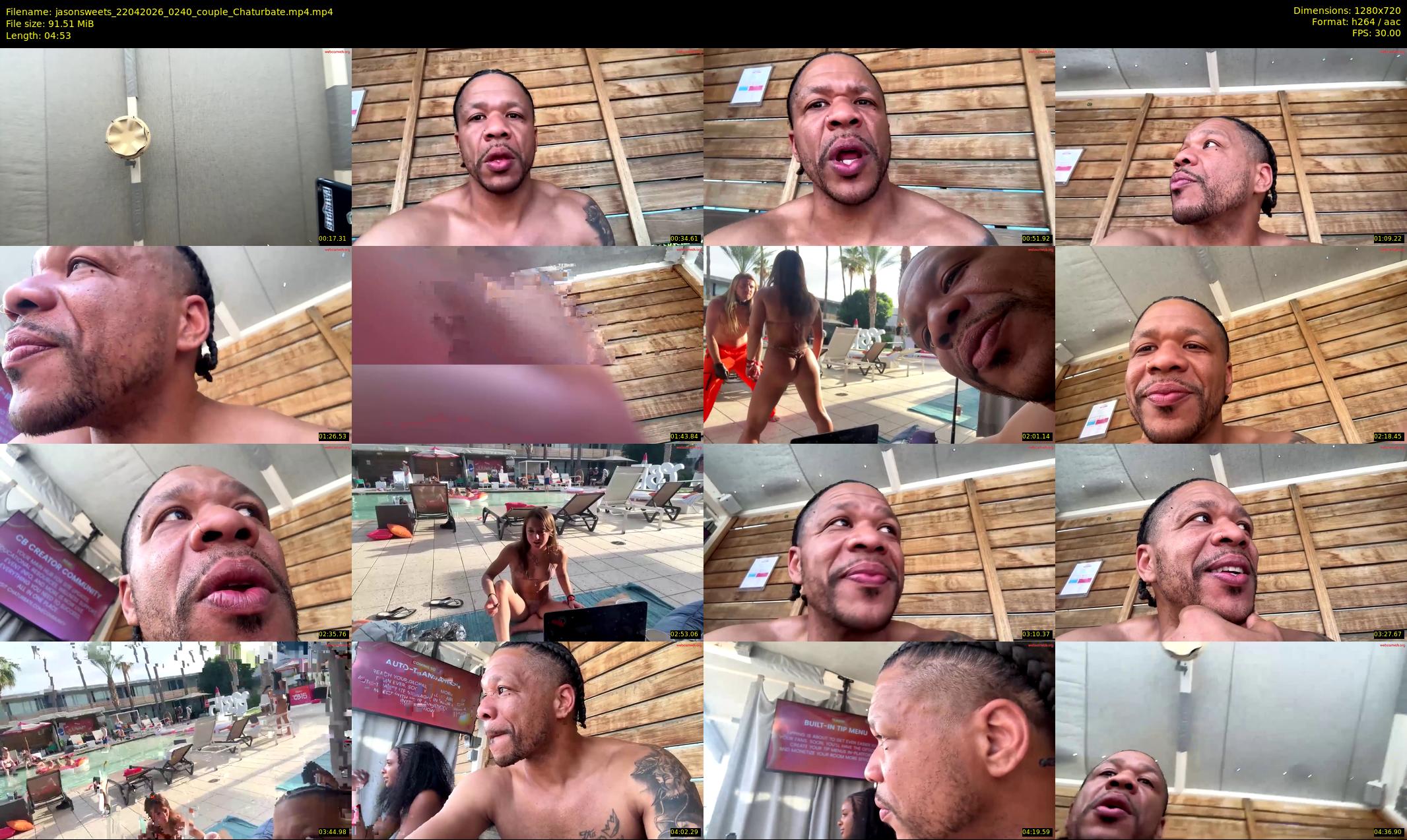 jasonsweets — 5 minute Chaturbate couple cam show recording, 720p, Apr 22, 2026