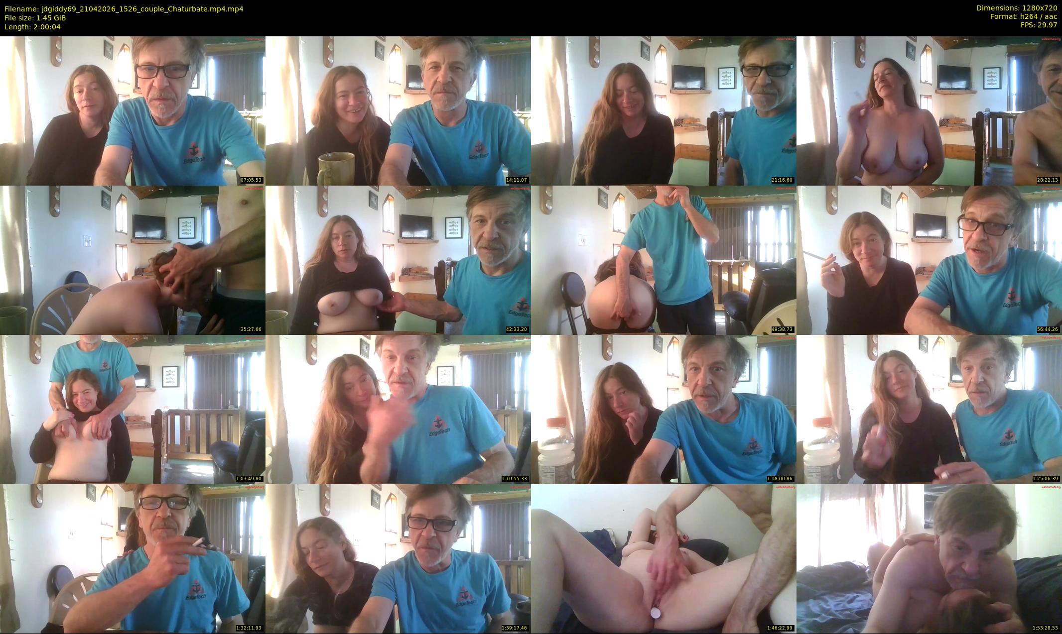 jdgiddy69 — 121 minute Chaturbate couple cam show recording, 720p, Apr 21, 2026