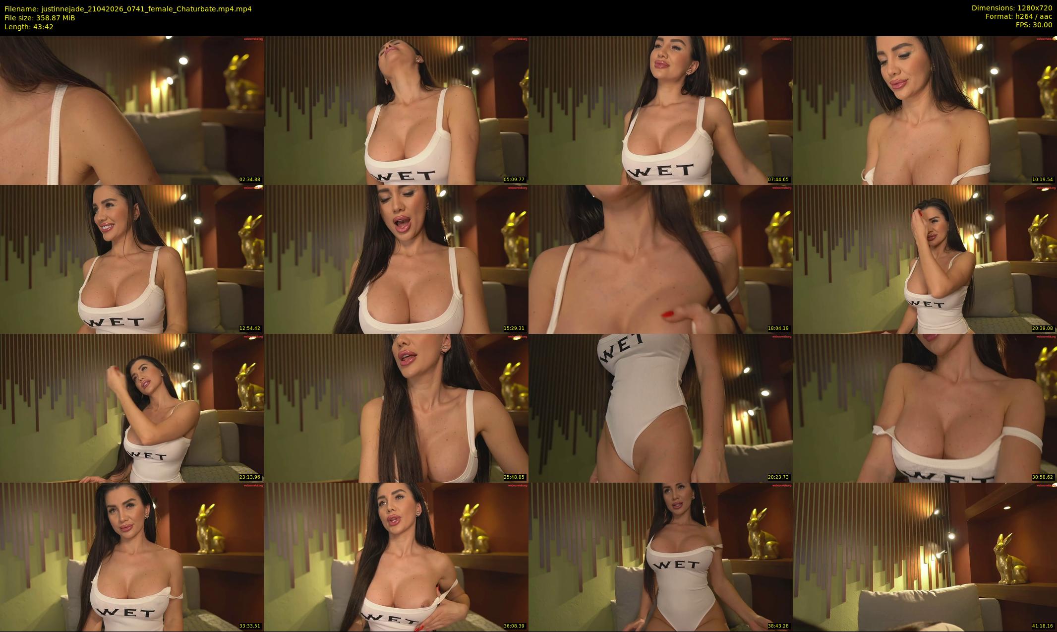 justinnejade — 44 minute Chaturbate female cam show recording, 720p, Apr 21, 2026