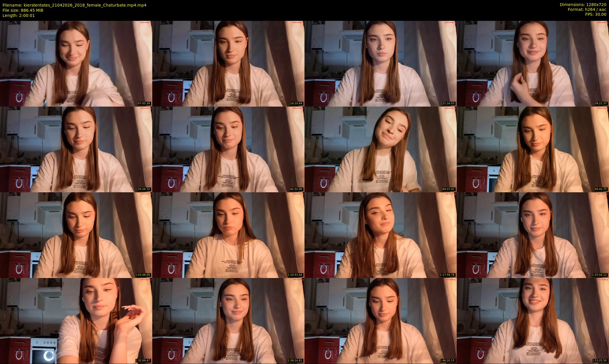 kierstentates — 121 minute Chaturbate female cam show recording, 720p, Apr 21, 2026