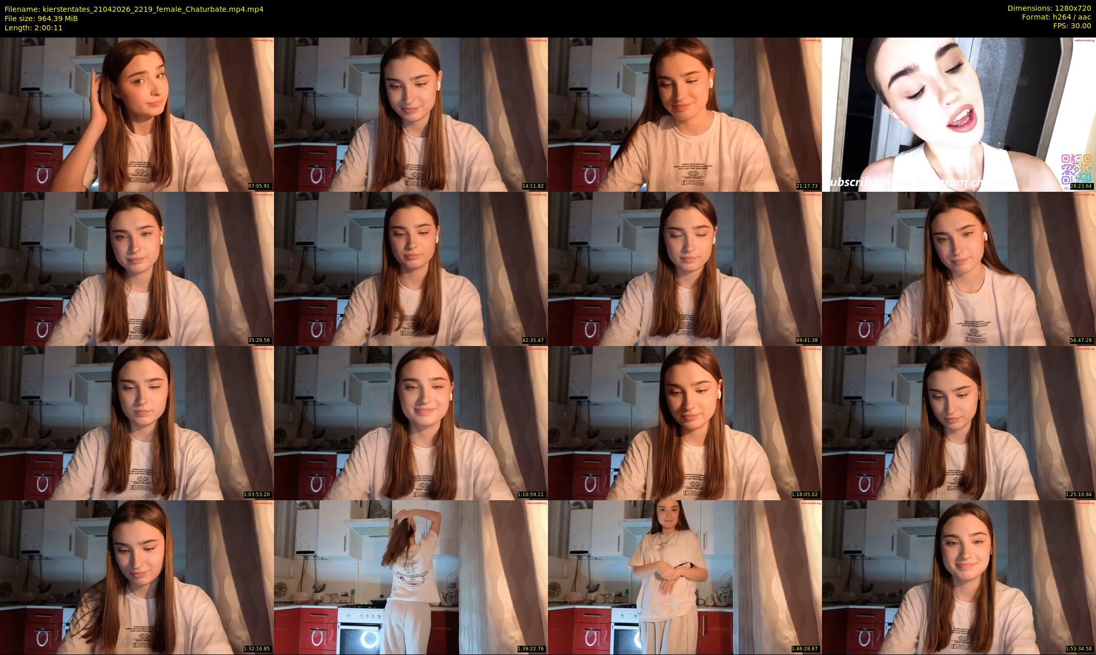 kierstentates — 121 minute Chaturbate female cam show recording, 720p, Apr 21, 2026