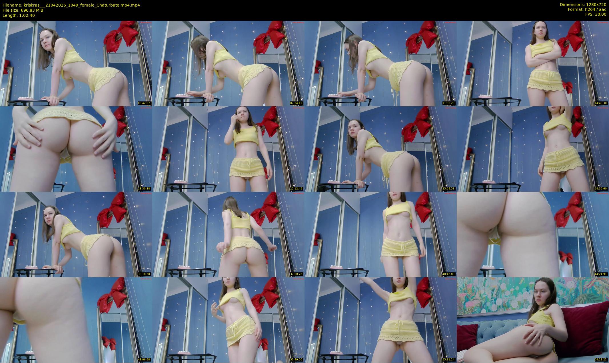 kriskras__ — 63 minute Chaturbate female cam show recording, 720p, Apr 21, 2026