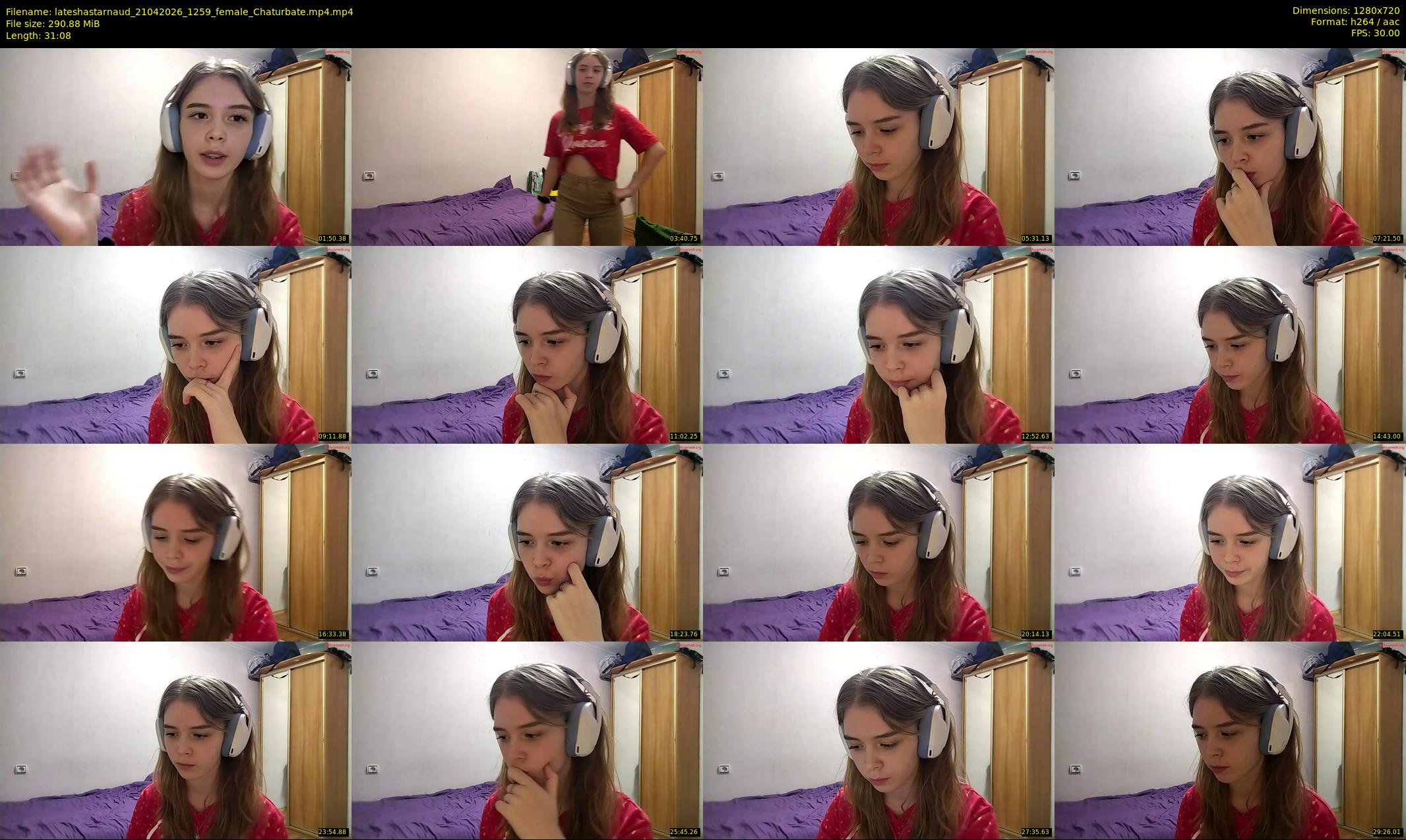 lateshastarnaud — 32 minute Chaturbate female cam show recording, 720p, Apr 21, 2026