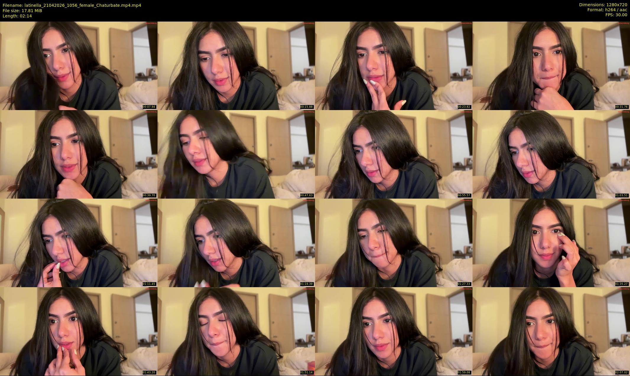 latinella — 3 minute Chaturbate female cam show recording, 720p, Apr 21, 2026