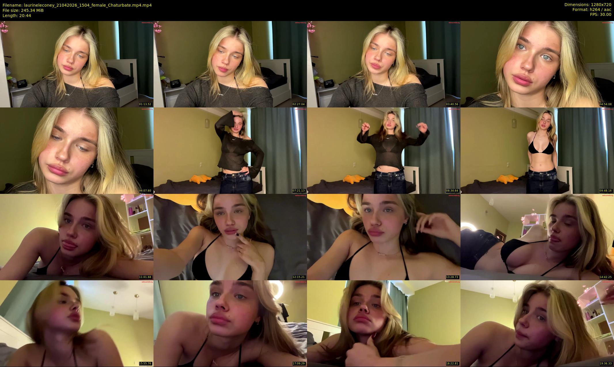 laurineleconey — 21 minute Chaturbate female cam show recording, 720p, Apr 21, 2026