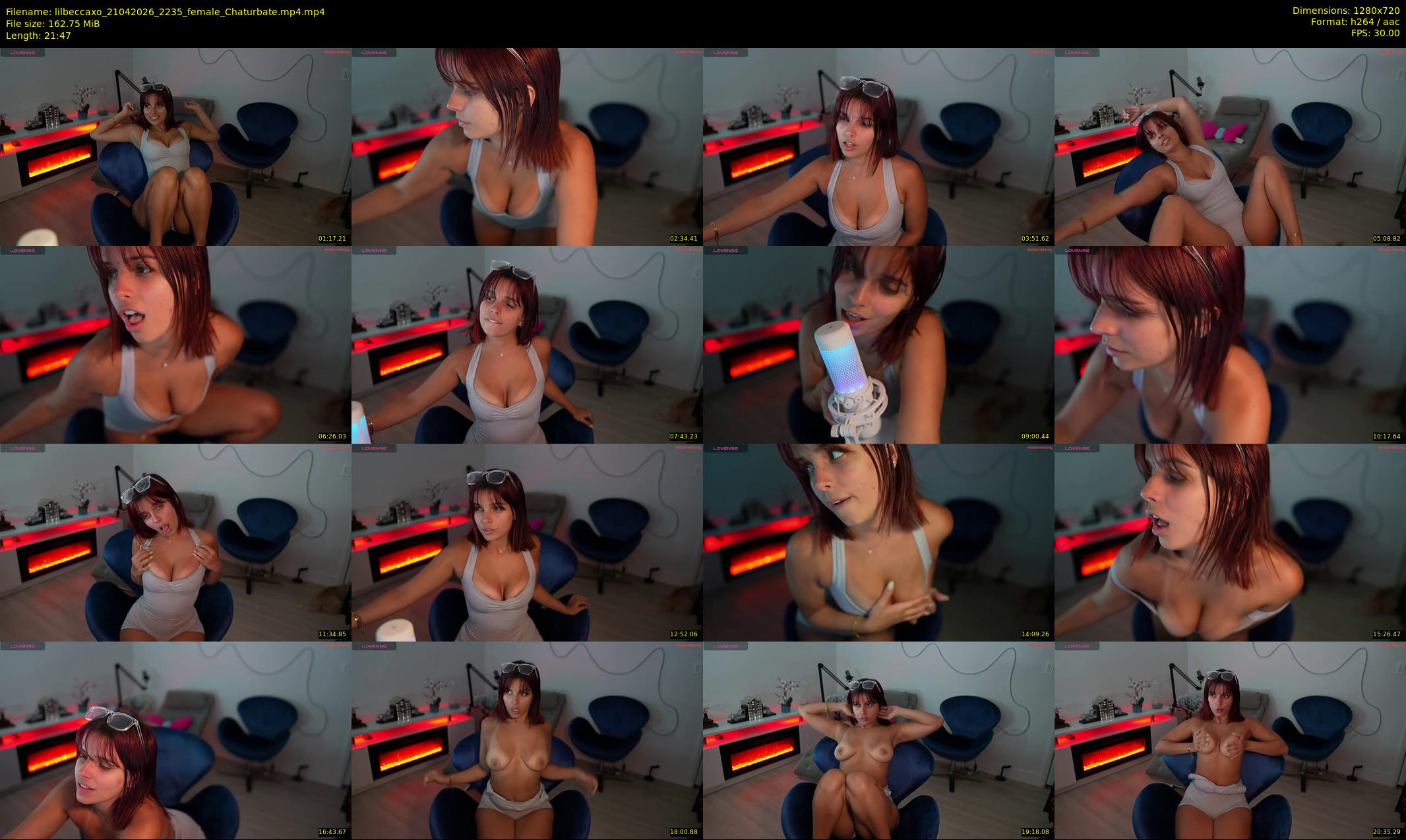 lilbeccaxo — 22 minute Chaturbate female cam show recording, 720p, Apr 21, 2026