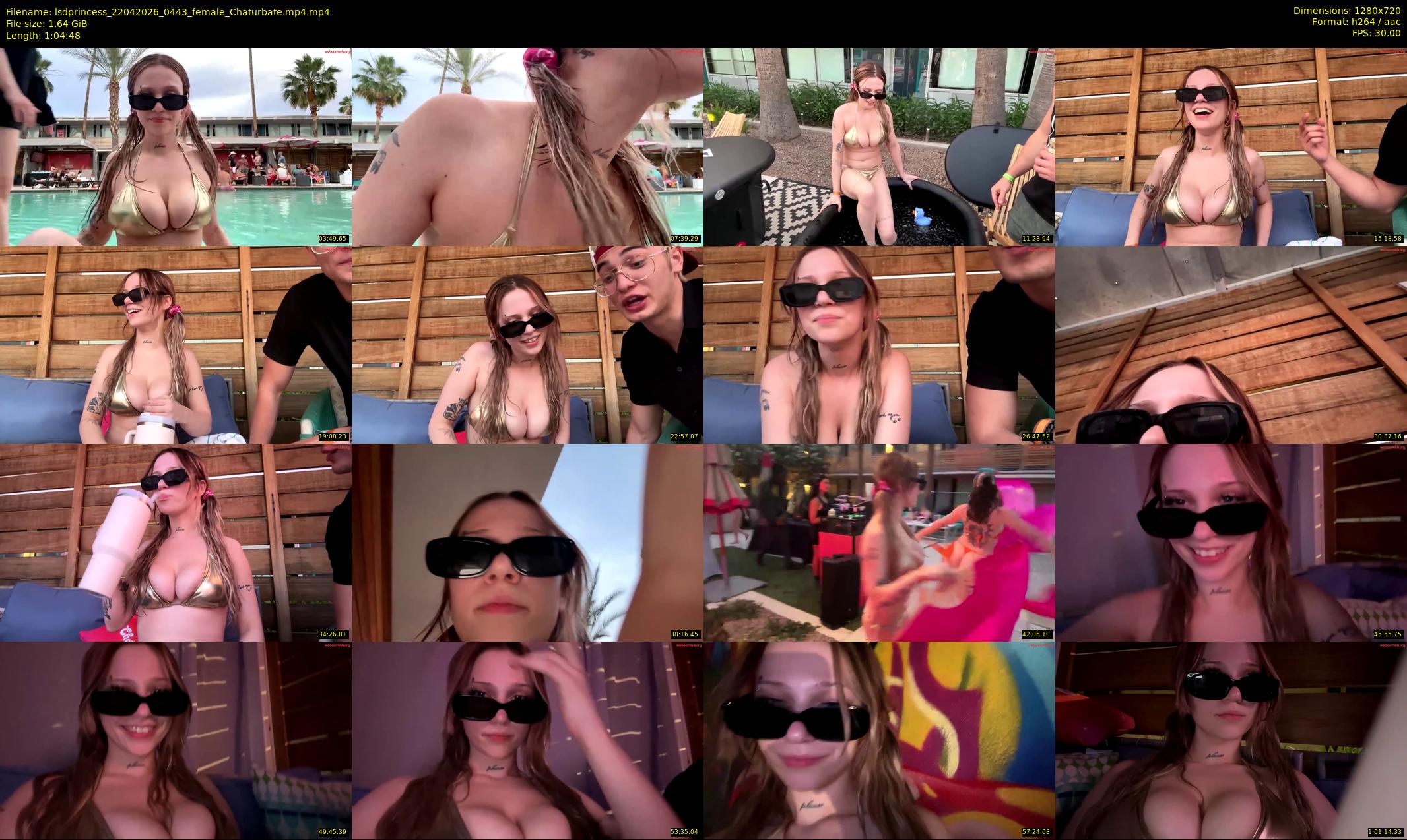 lsdprincess — 65 minute Chaturbate female cam show recording, 720p, Apr 22, 2026