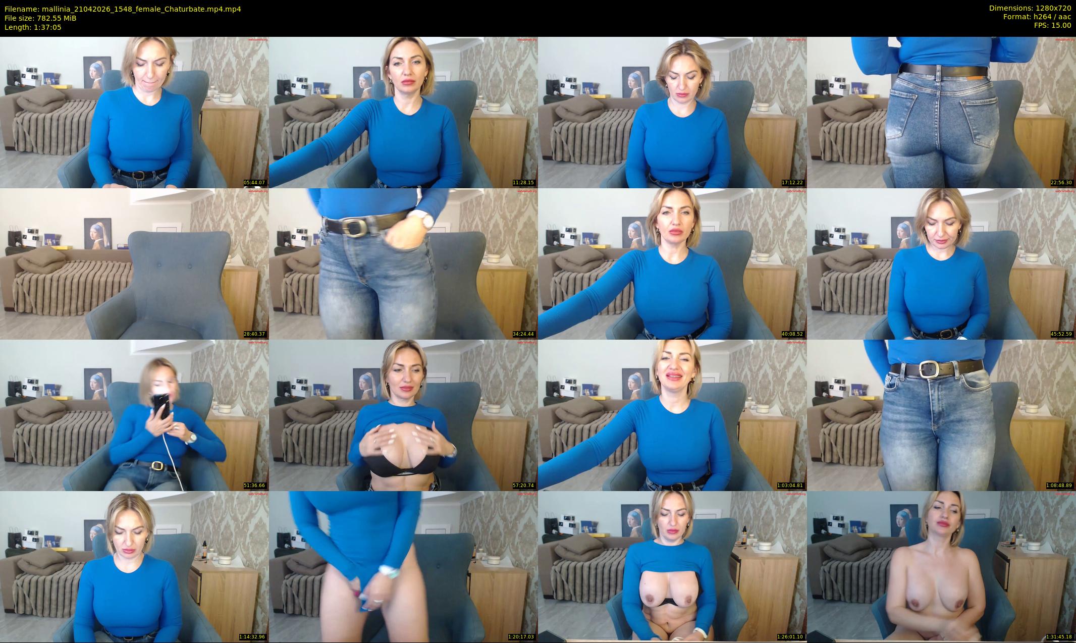 mallinia — 98 minute Chaturbate female cam show recording, 720p, Apr 21, 2026