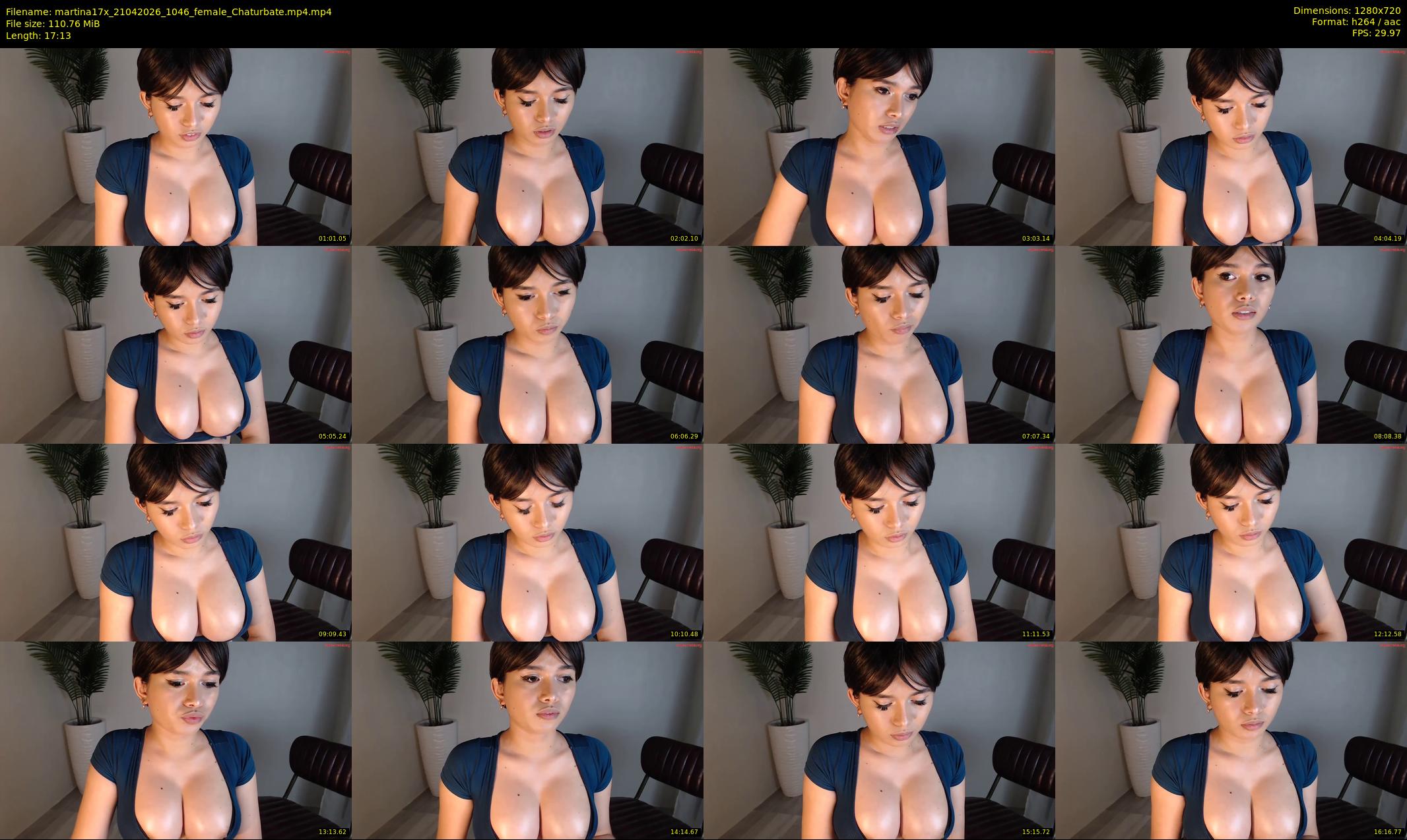 martina17x — 18 minute Chaturbate female cam show recording, 720p, Apr 21, 2026